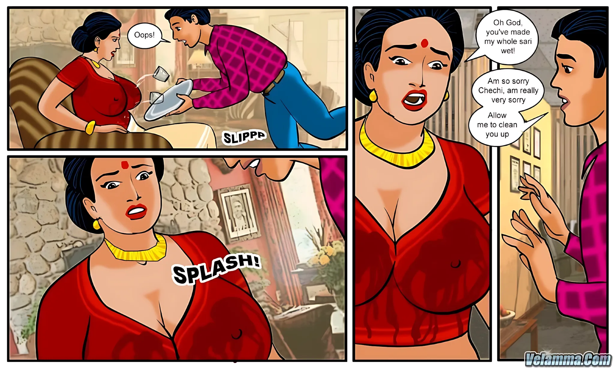 Velamma All Episodes Comics, 12 . Velamma - Episode 12 - The New Beginning, page 16 of 30