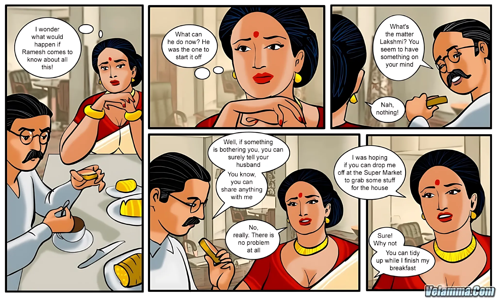 Velamma All Episodes Comics, 12 . Velamma - Episode 12 - The New Beginning, page 4 of 30