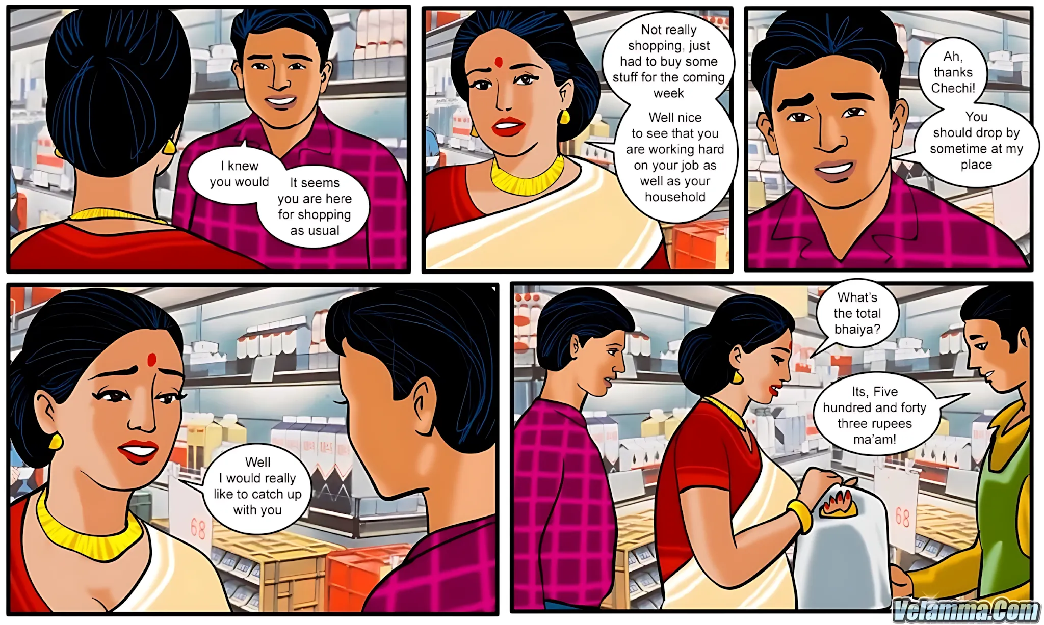 Velamma All Episodes Comics, 12 . Velamma - Episode 12 - The New Beginning, page 6 of 30