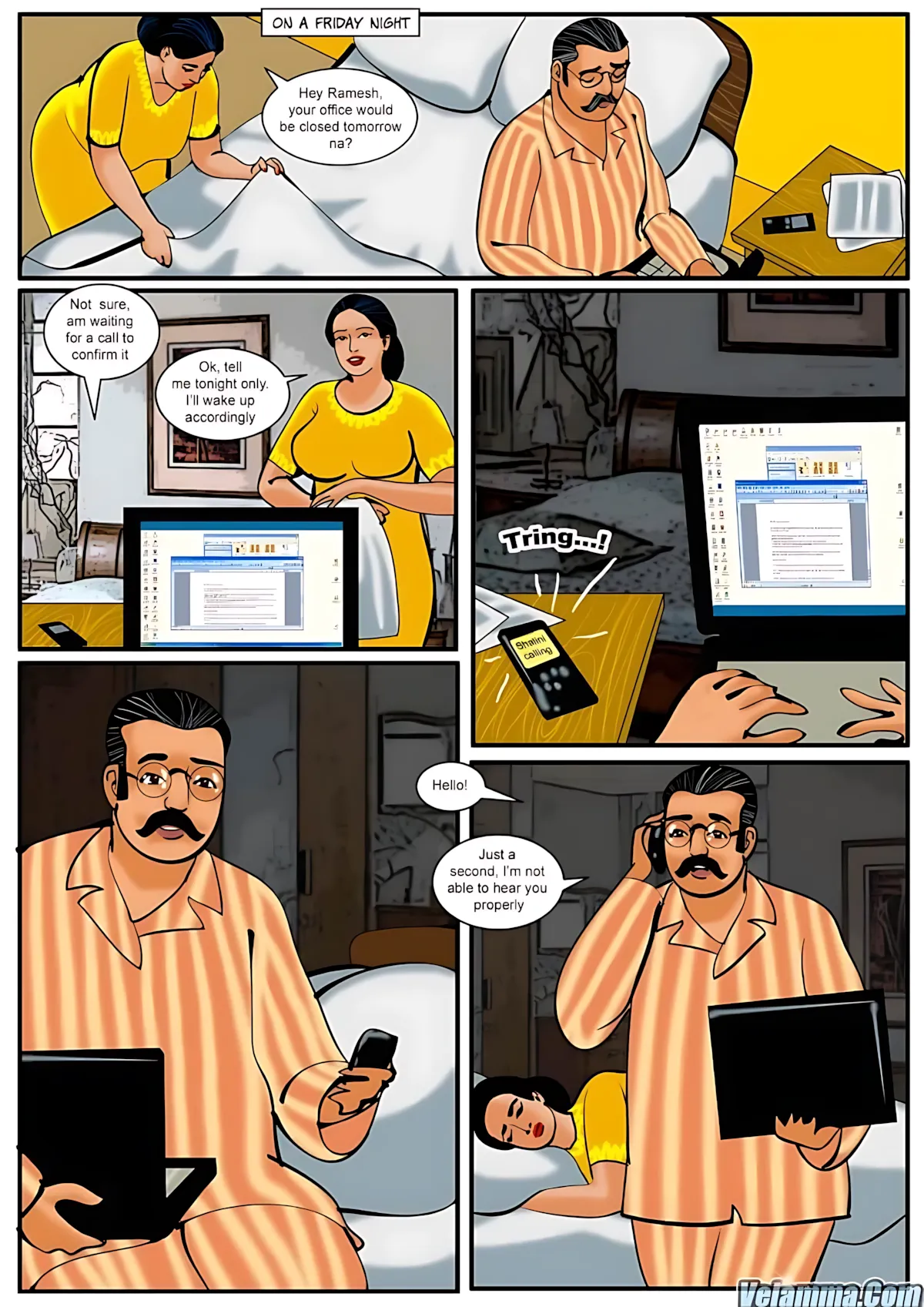Velamma All Episodes Comics, 11 . Velamma - Episode 11 - The Affair, page 2 of 31