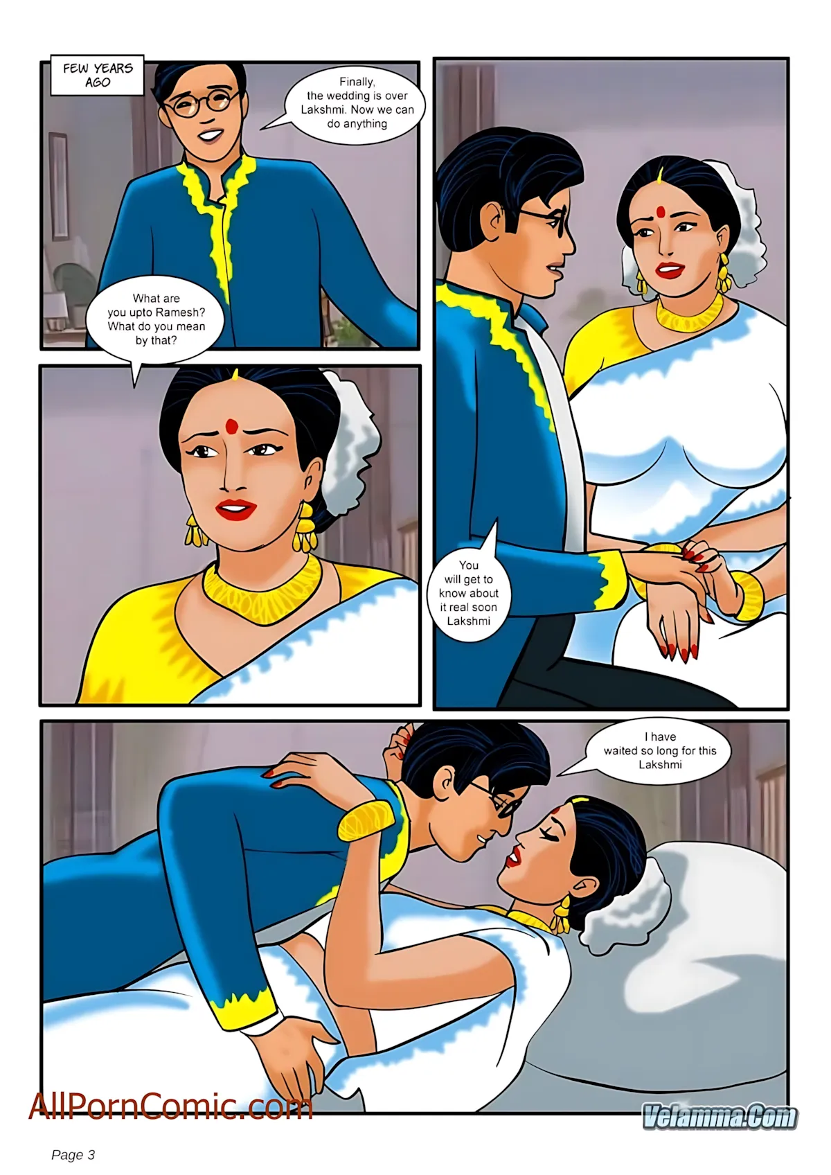 Velamma All Episodes Comics, 10 . Velamma - Episode 10 - The Loving Wife, page 3 of 31