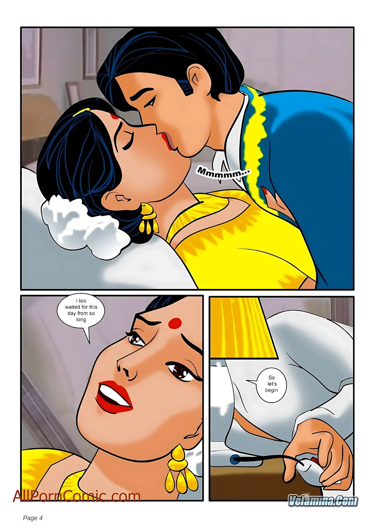 Velamma All Episodes Comics, 10 . Velamma - Episode 10 - The Loving Wife, page 4 of 31