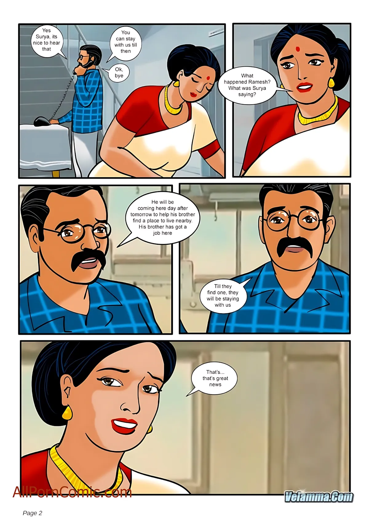 Velamma All Episodes Comics, 9 . Velamma - Episode 9 - Taking Virginity, page 2 of 30