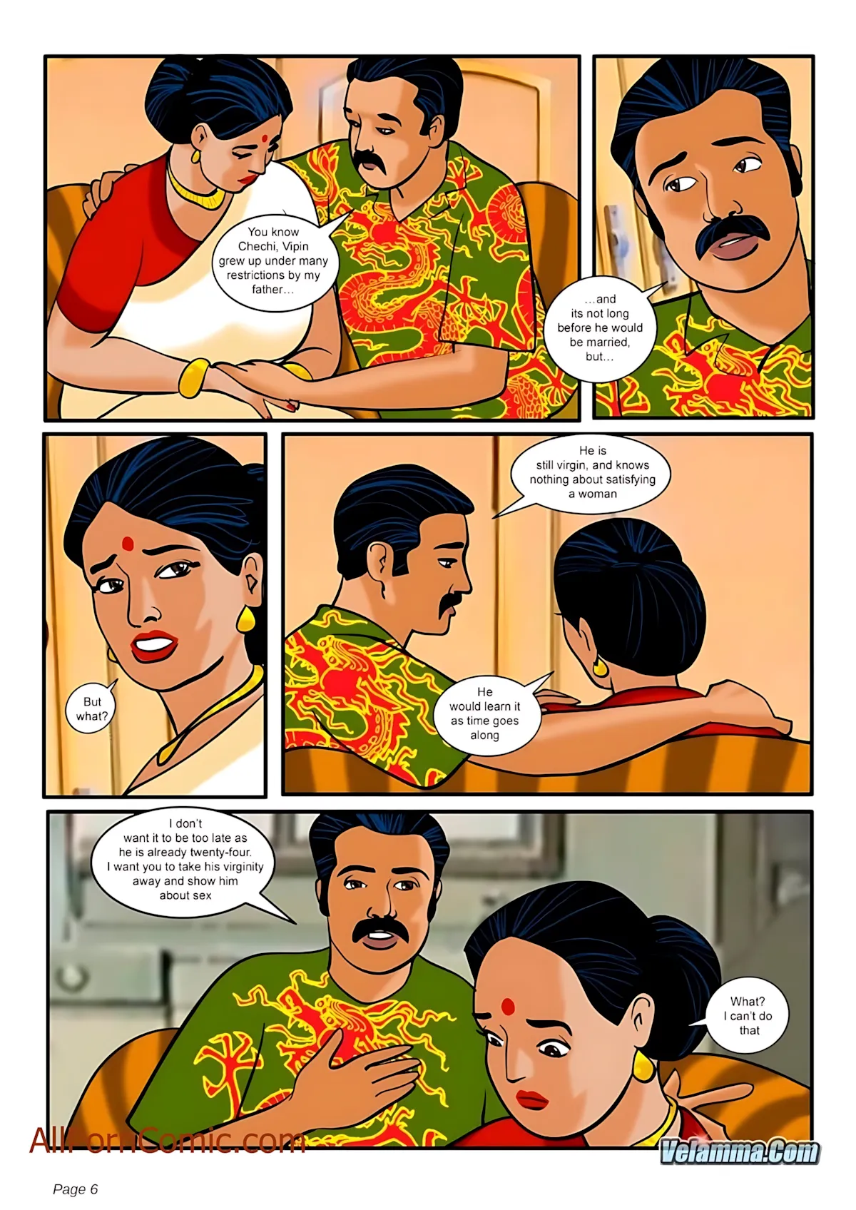 Velamma All Episodes Comics, 9 . Velamma - Episode 9 - Taking Virginity, page 6 of 30