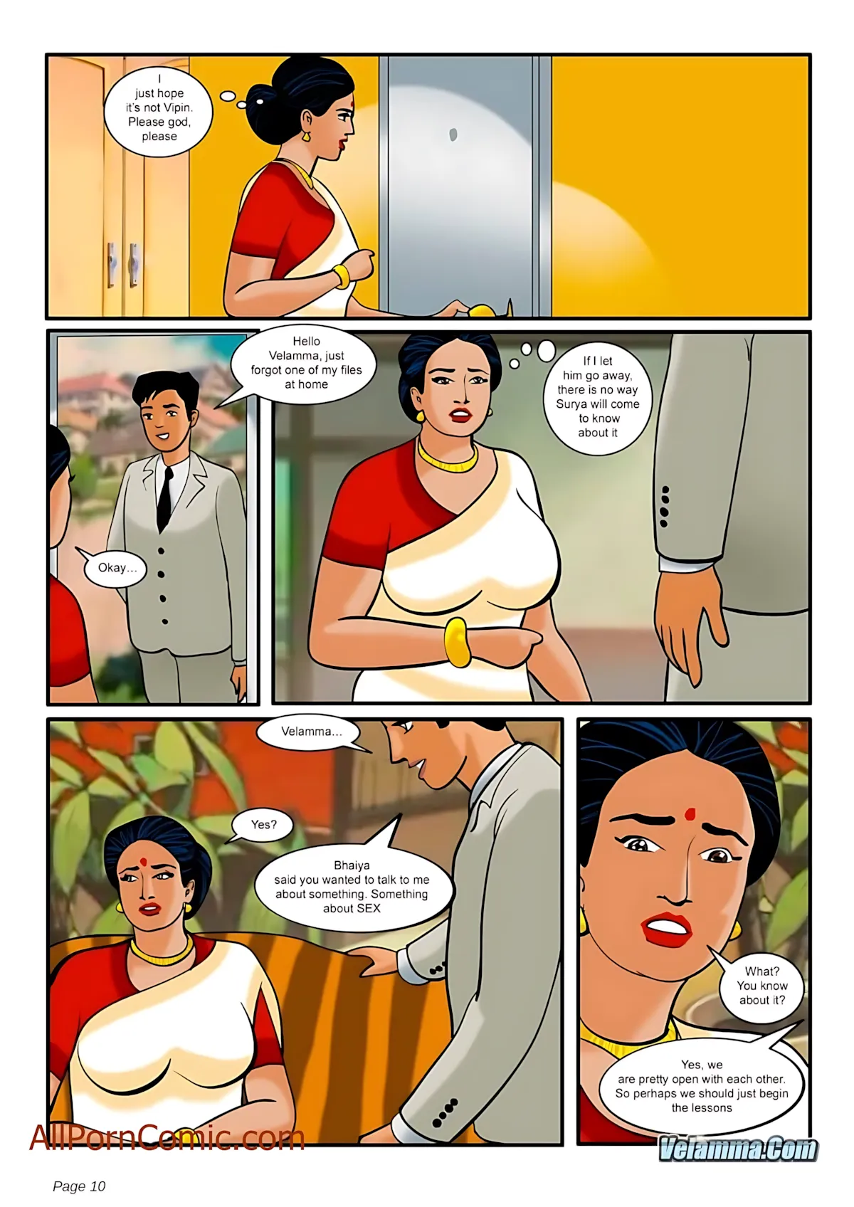 Velamma All Episodes Comics, 9 . Velamma - Episode 9 - Taking Virginity, page 10 of 30