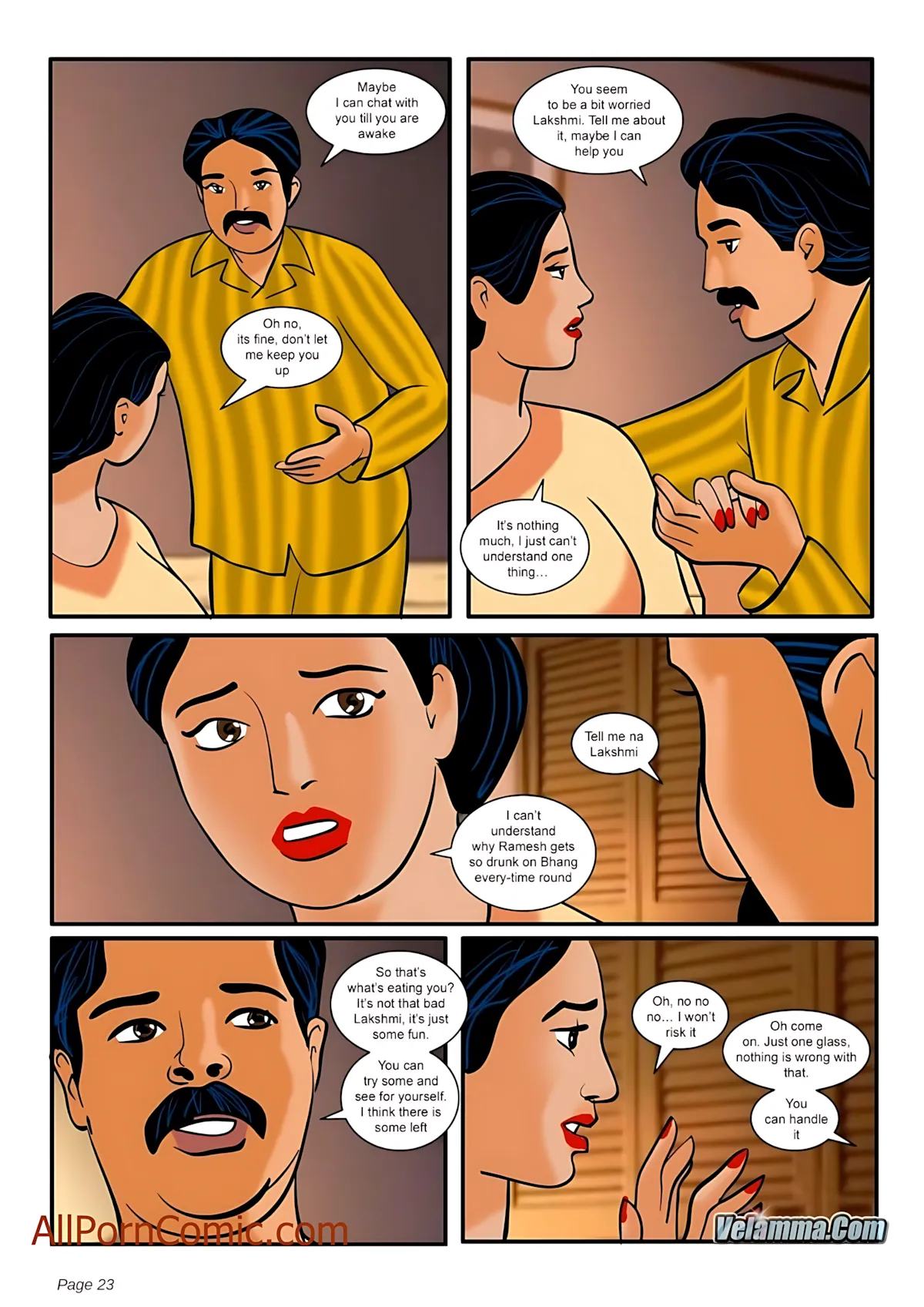 Velamma All Episodes Comics, 8 . Velamma - Episode 8 - The Festival Of Colors And, page 23 of 38
