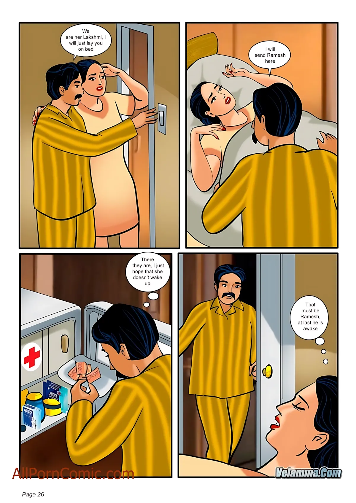 Velamma All Episodes Comics, 8 . Velamma - Episode 8 - The Festival Of Colors And, page 26 of 38