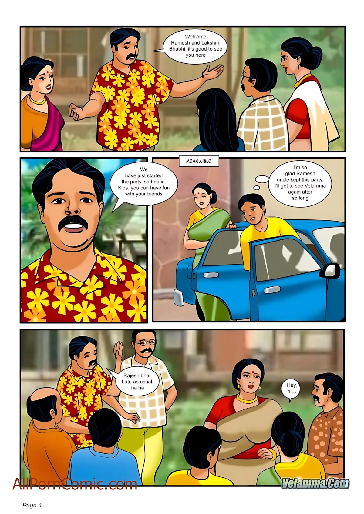 Velamma All Episodes Comics, 8 . Velamma - Episode 8 - The Festival Of Colors And, page 4 of 38