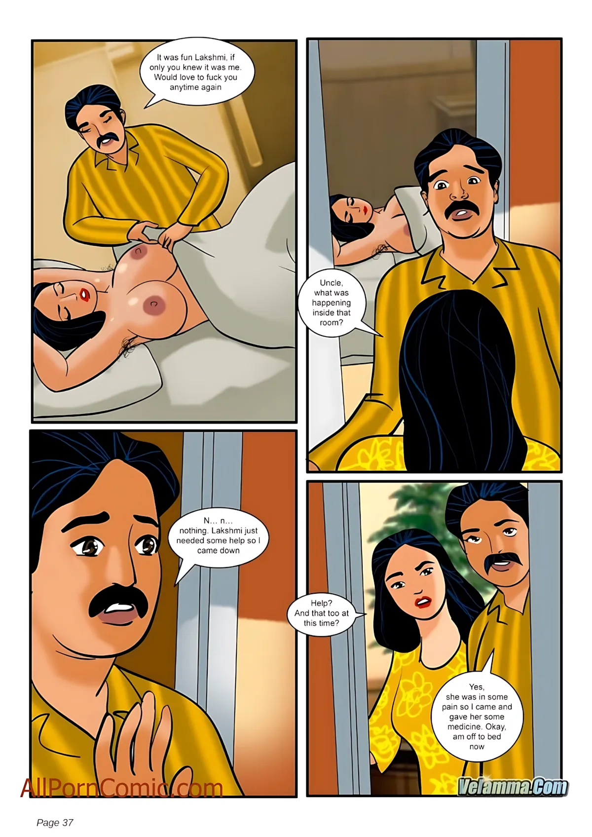 Velamma All Episodes Comics, 8 . Velamma - Episode 8 - The Festival Of Colors And, page 37 of 38