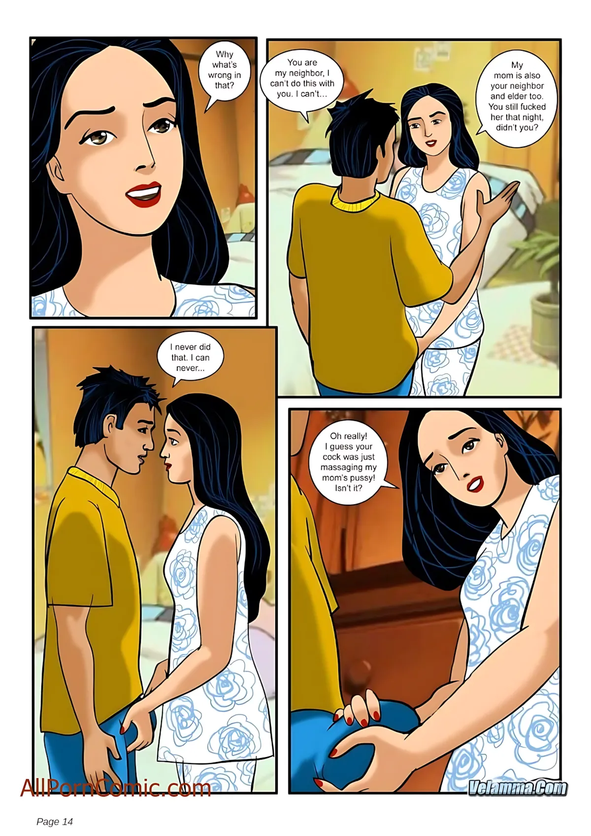 Velamma All Episodes Comics, 7 . Velamma - Episode 7 - She Needs More Than Just Motherly Love, page 14 of 31