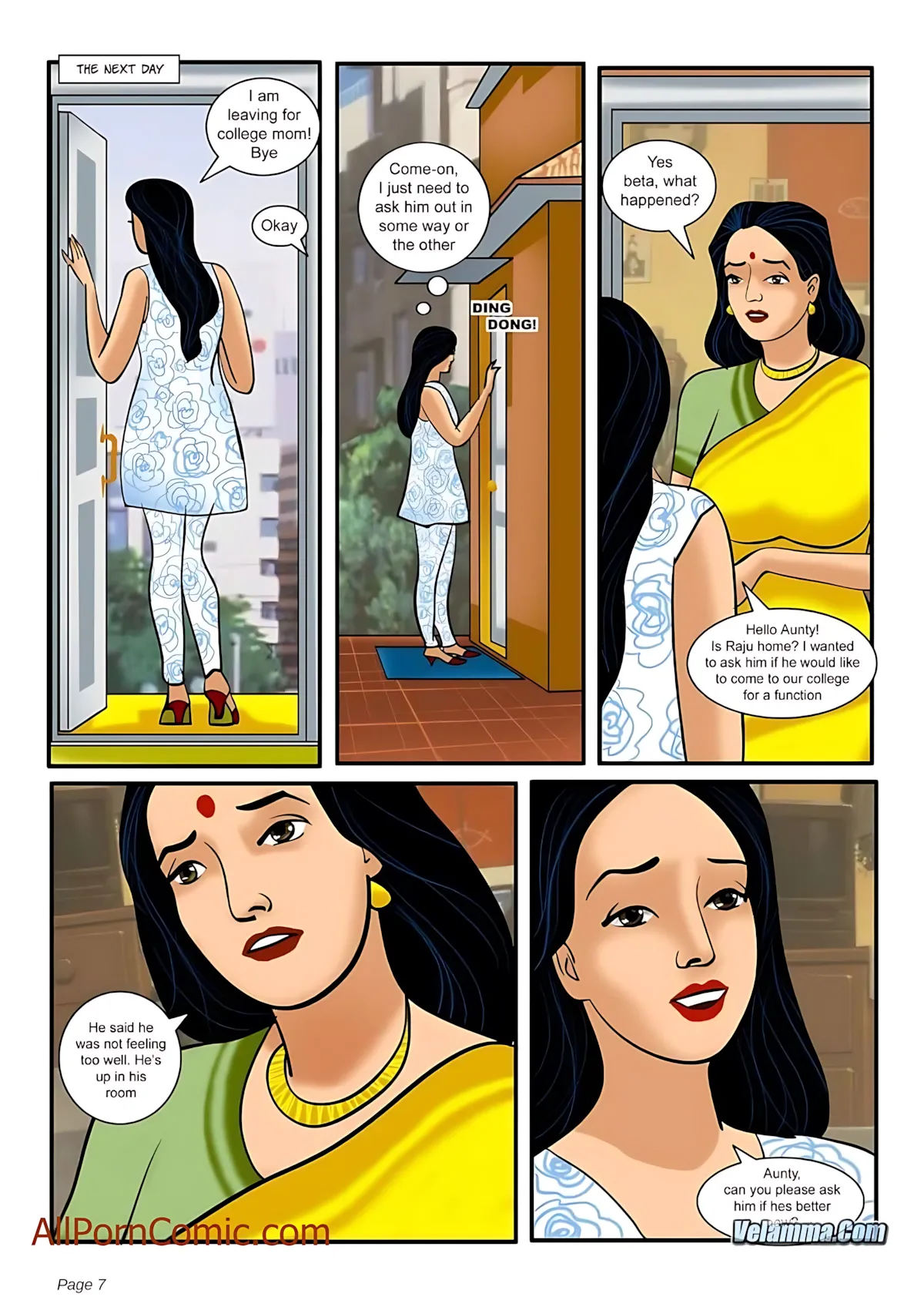 Velamma All Episodes Comics, 7 . Velamma - Episode 7 - She Needs More Than Just Motherly Love, page 7 of 31