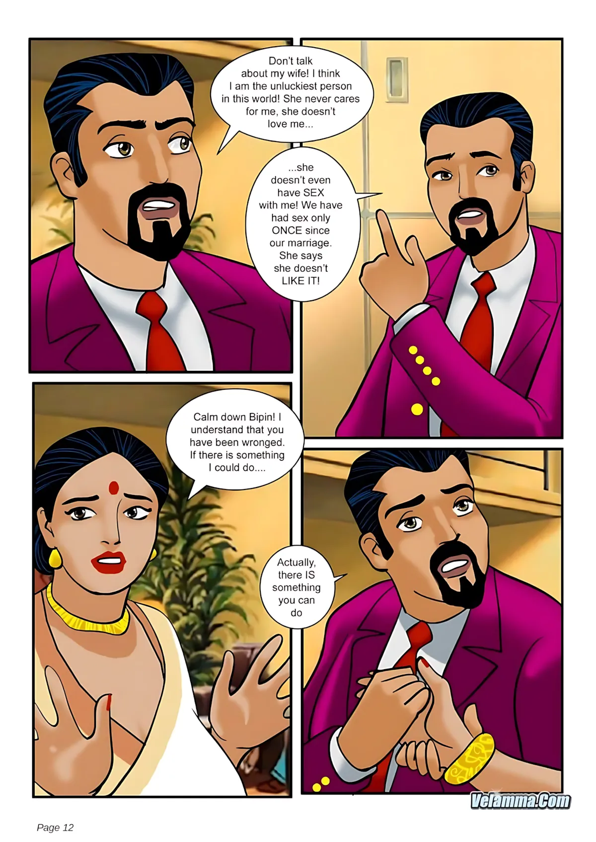 Velamma All Episodes Comics, 5 . Velamma - Episode 5 - The Chief Guest, page 12 of 31