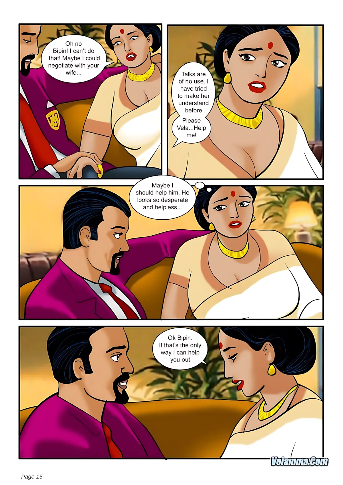 Velamma All Episodes Comics, 5 . Velamma - Episode 5 - The Chief Guest, page 15 of 31