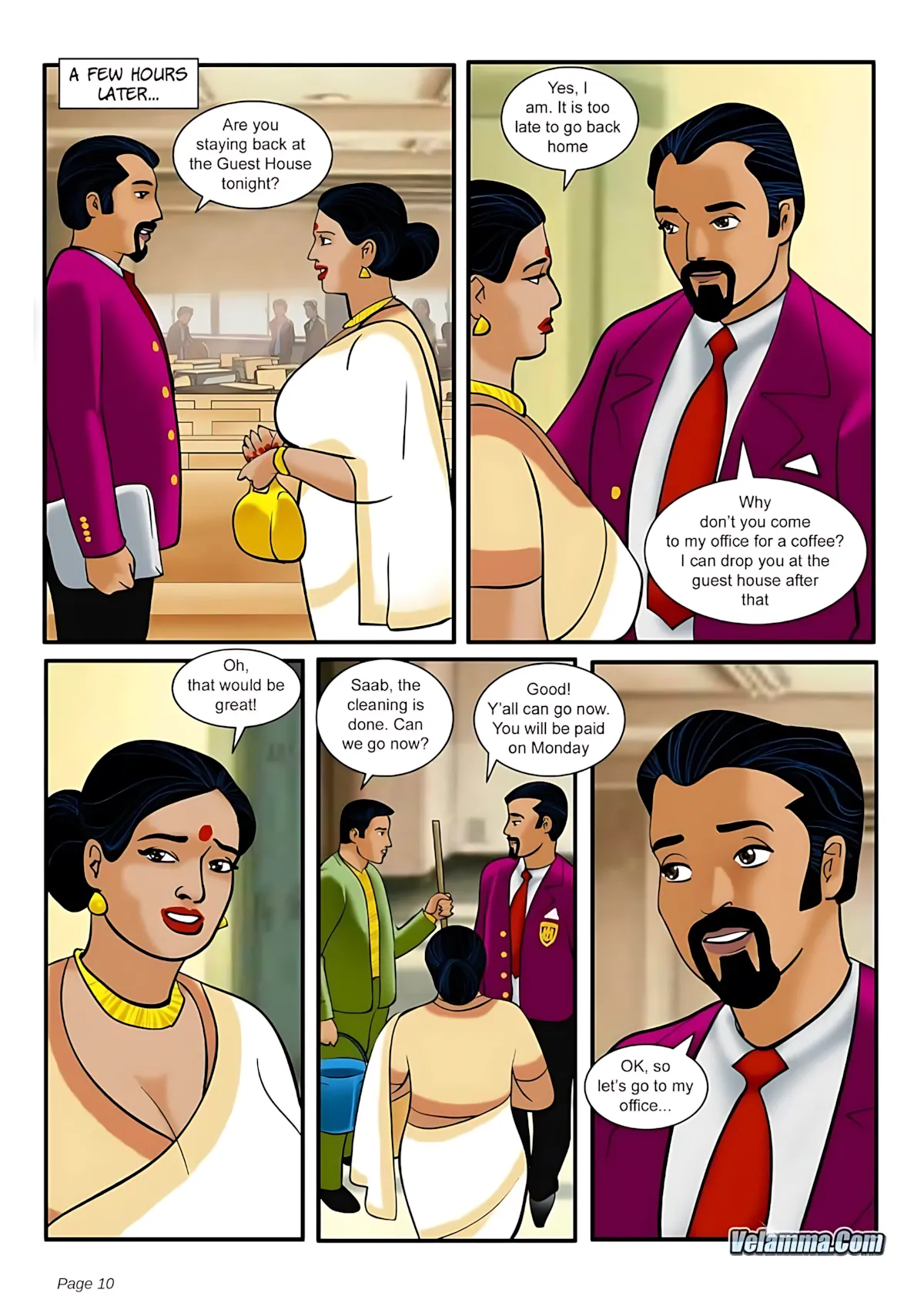 Velamma All Episodes Comics, 5 . Velamma - Episode 5 - The Chief Guest, page 10 of 31