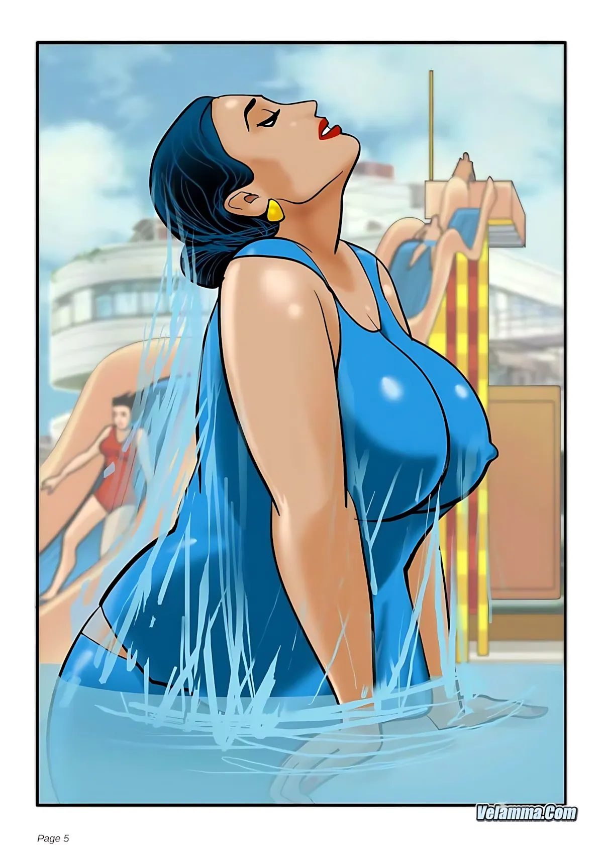 Velamma All Episodes Comics, 4 . Velamma - Episode 4 - The Picnic, page 5 of 29