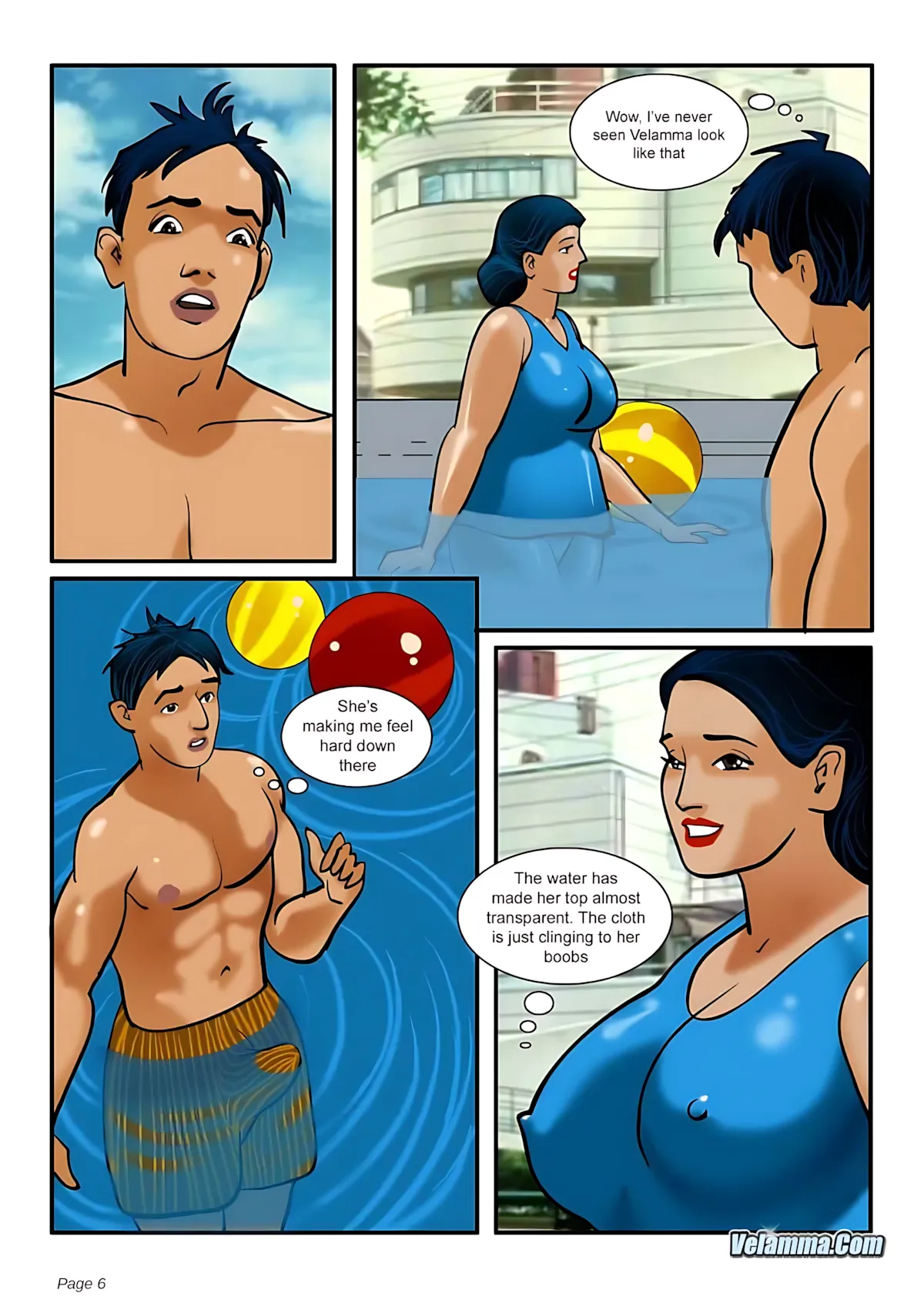 Velamma All Episodes Comics, 4 . Velamma - Episode 4 - The Picnic, page 6 of 29