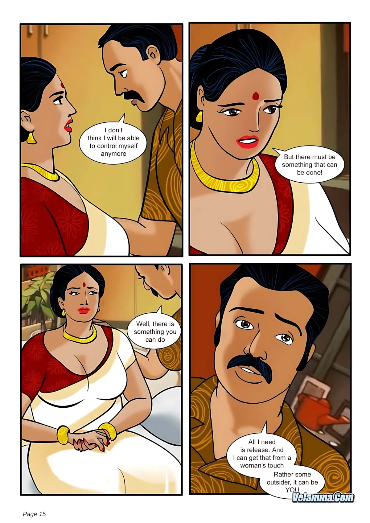 Velamma All Episodes Comics, 3 . Velamma - Episode 3 - How Far Would You Go For Your Family, page 15 of 31