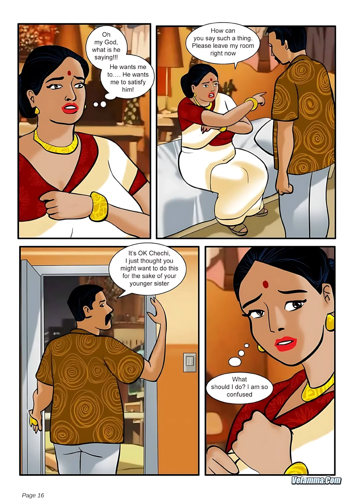 Velamma All Episodes Comics, 3 . Velamma - Episode 3 - How Far Would You Go For Your Family, page 16 of 31