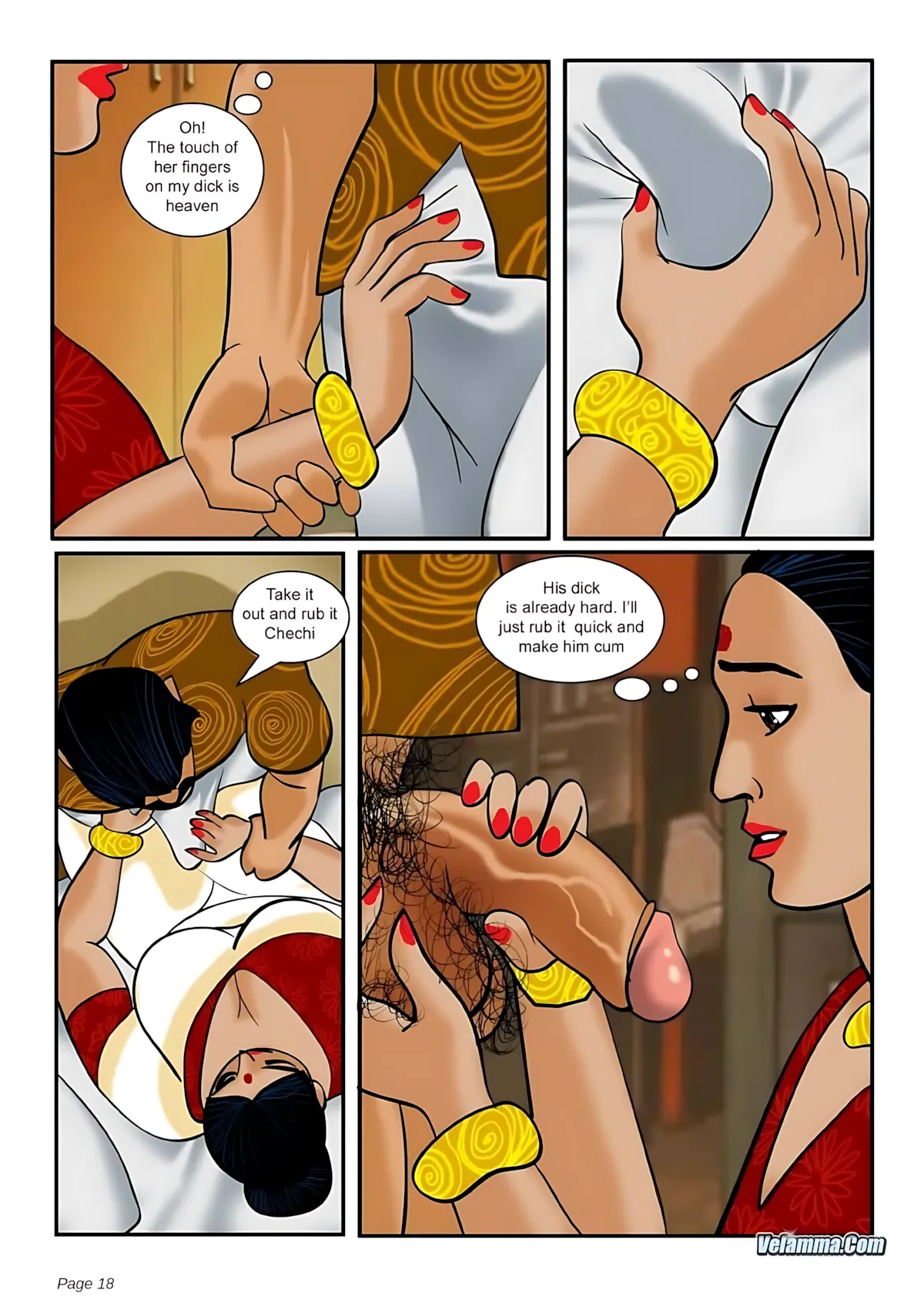 Velamma All Episodes Comics, 3 . Velamma - Episode 3 - How Far Would You Go For Your Family, page 18 of 31