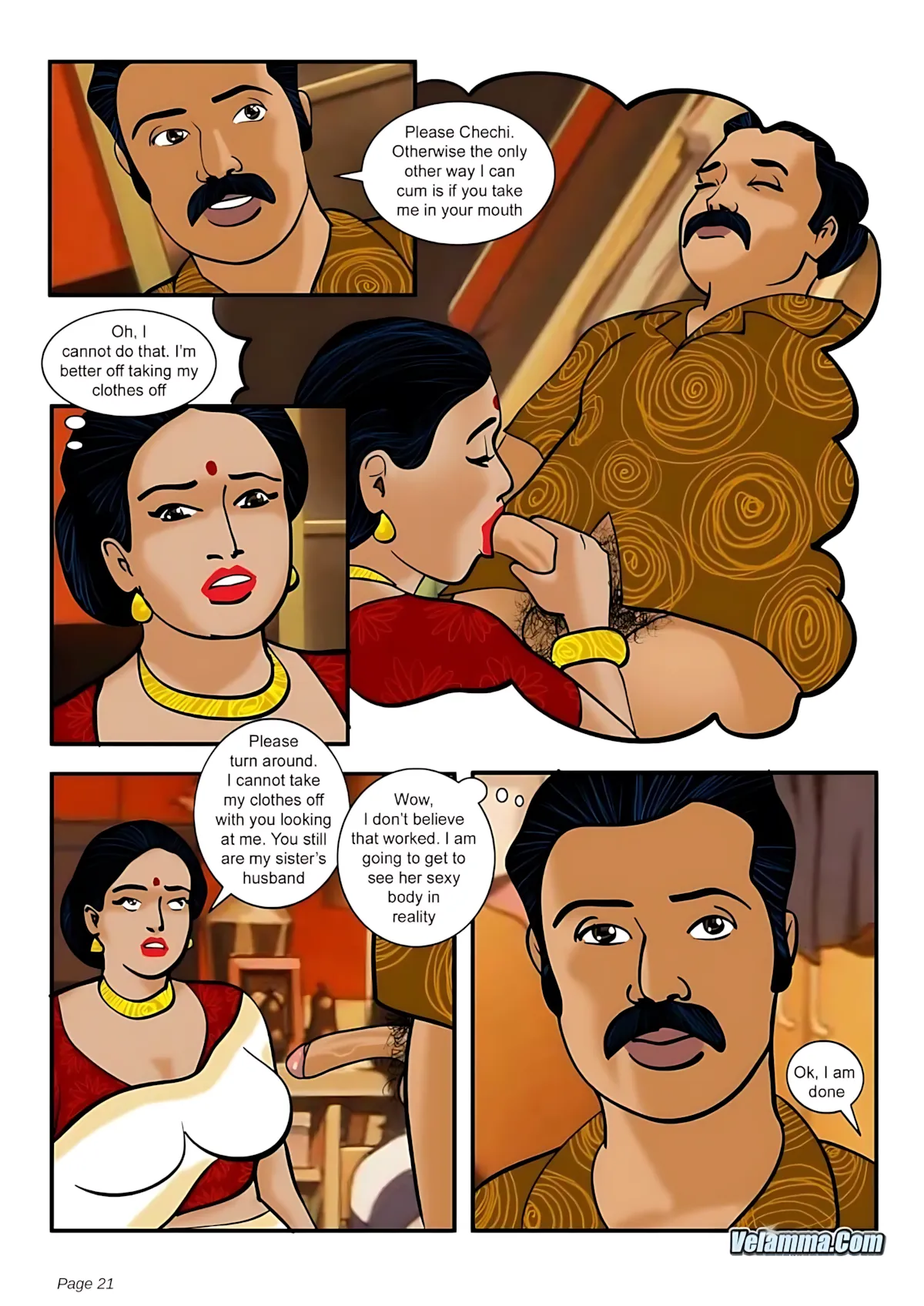 Velamma All Episodes Comics, 3 . Velamma - Episode 3 - How Far Would You Go For Your Family, page 21 of 31