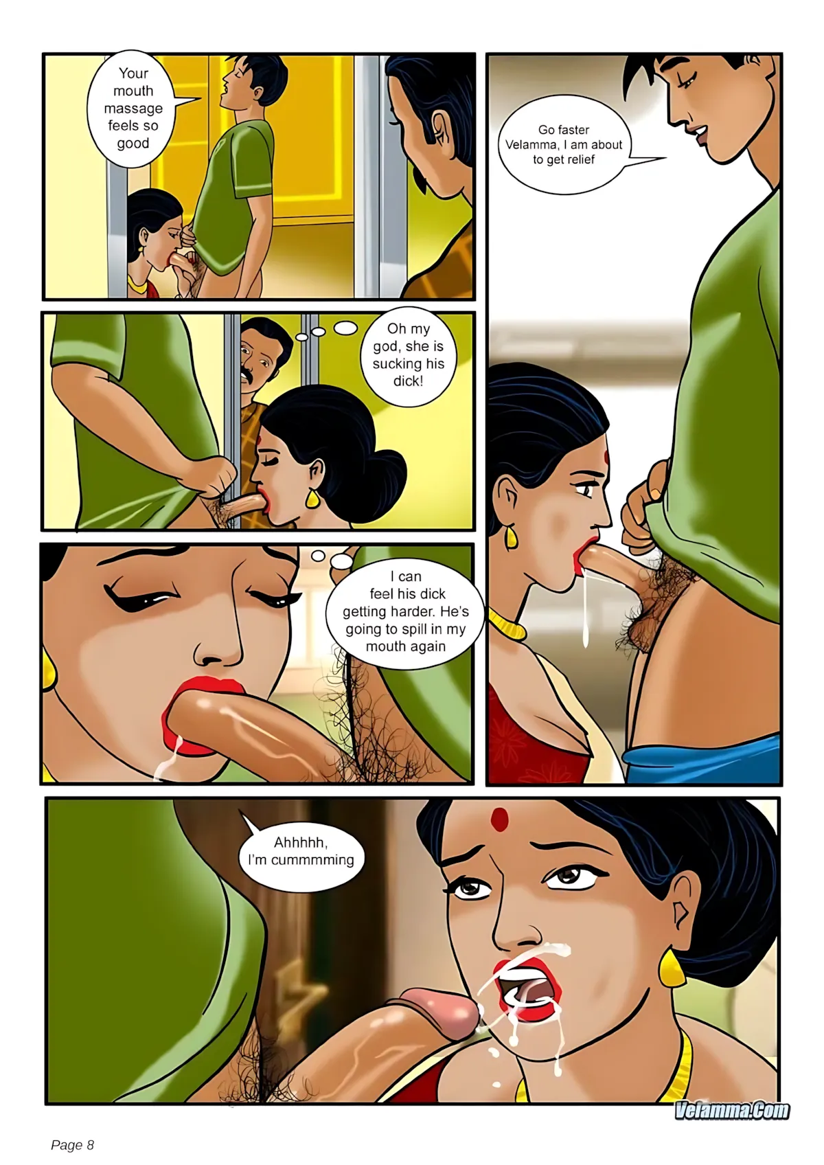 Velamma All Episodes Comics, 3 . Velamma - Episode 3 - How Far Would You Go For Your Family, page 8 of 31
