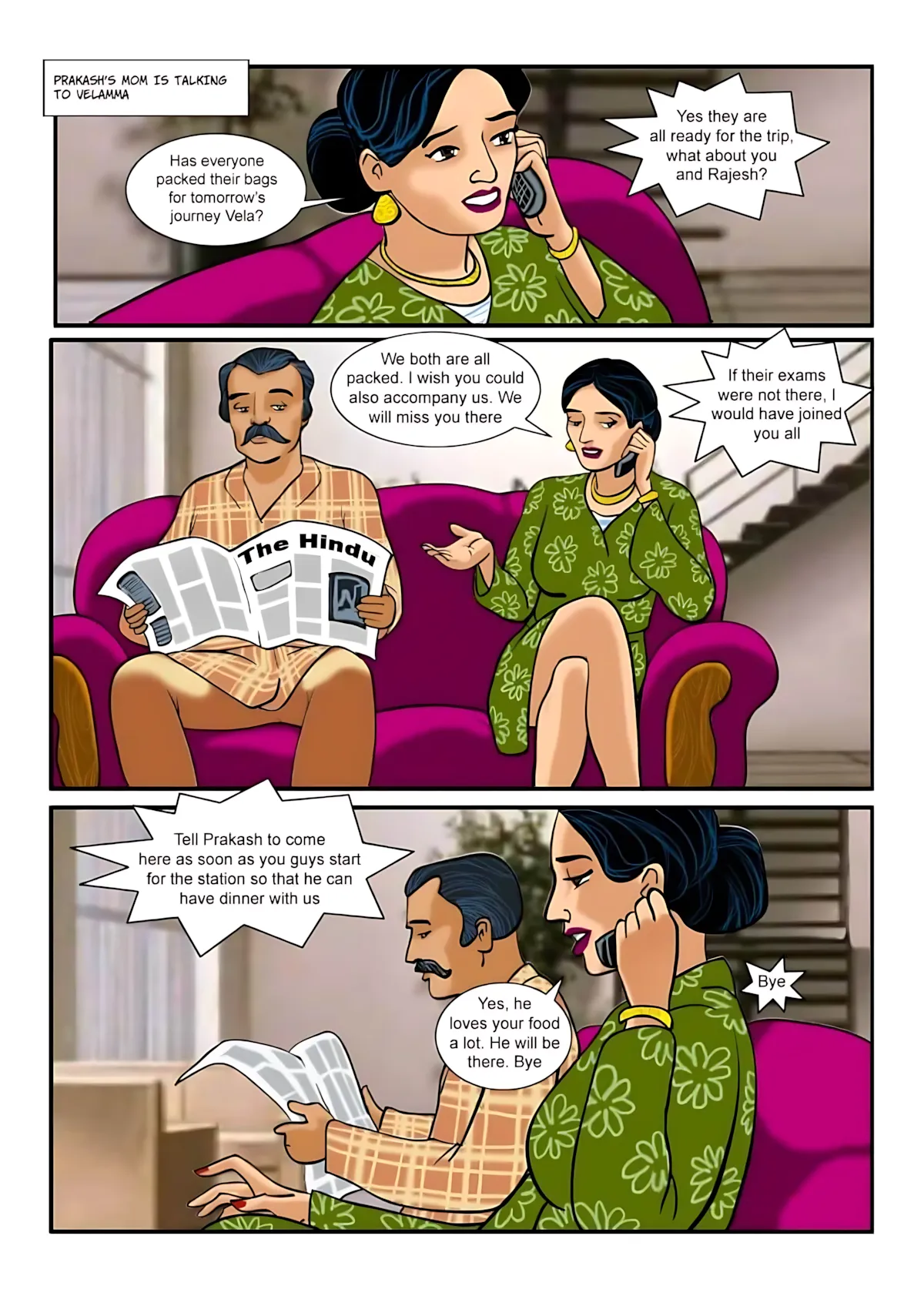 Velamma All Episodes Comics, 1 . Velamma - Episode 1 - The Beginning, page 2 of 28