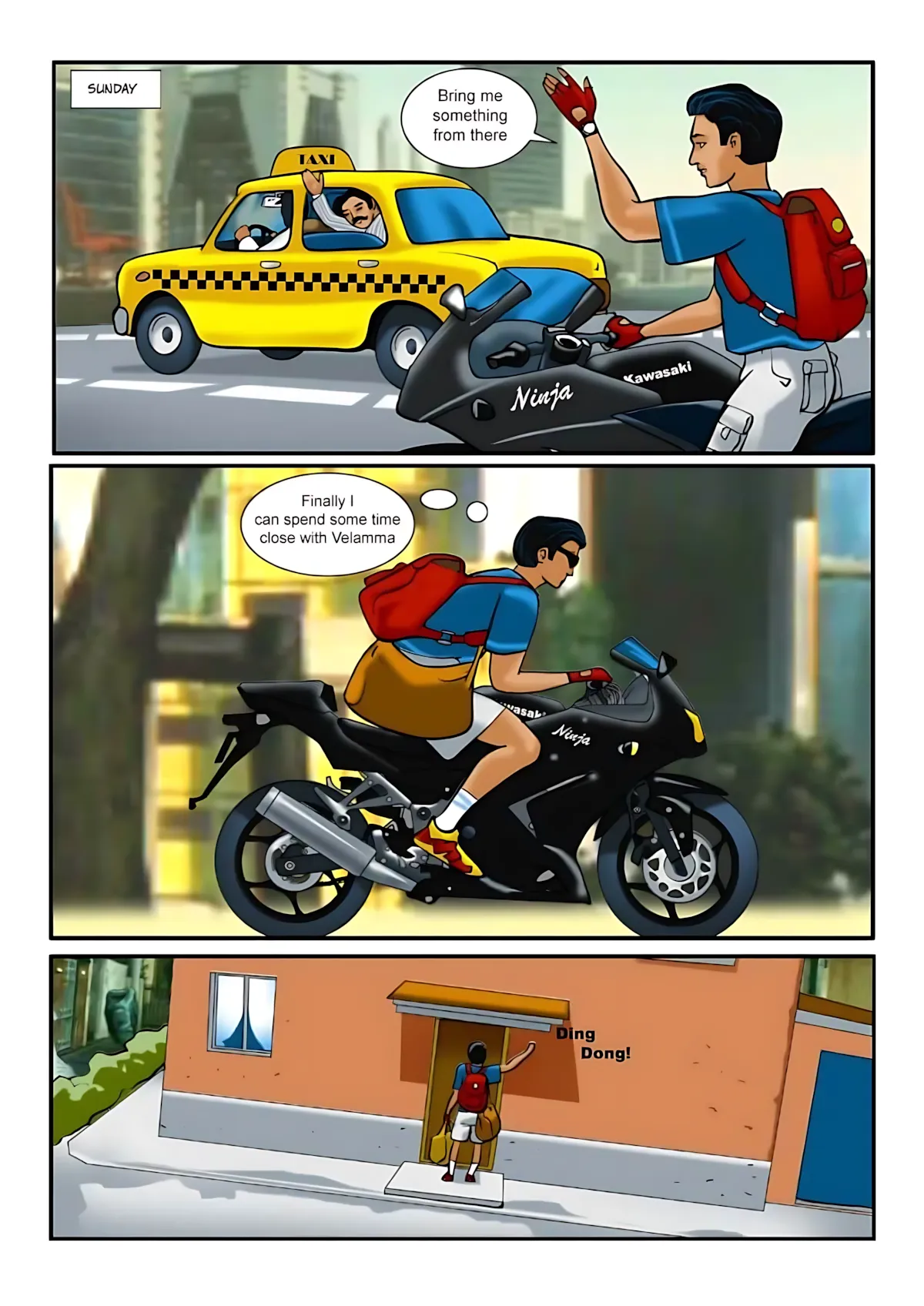 Velamma All Episodes Comics, 1 . Velamma - Episode 1 - The Beginning, page 3 of 28