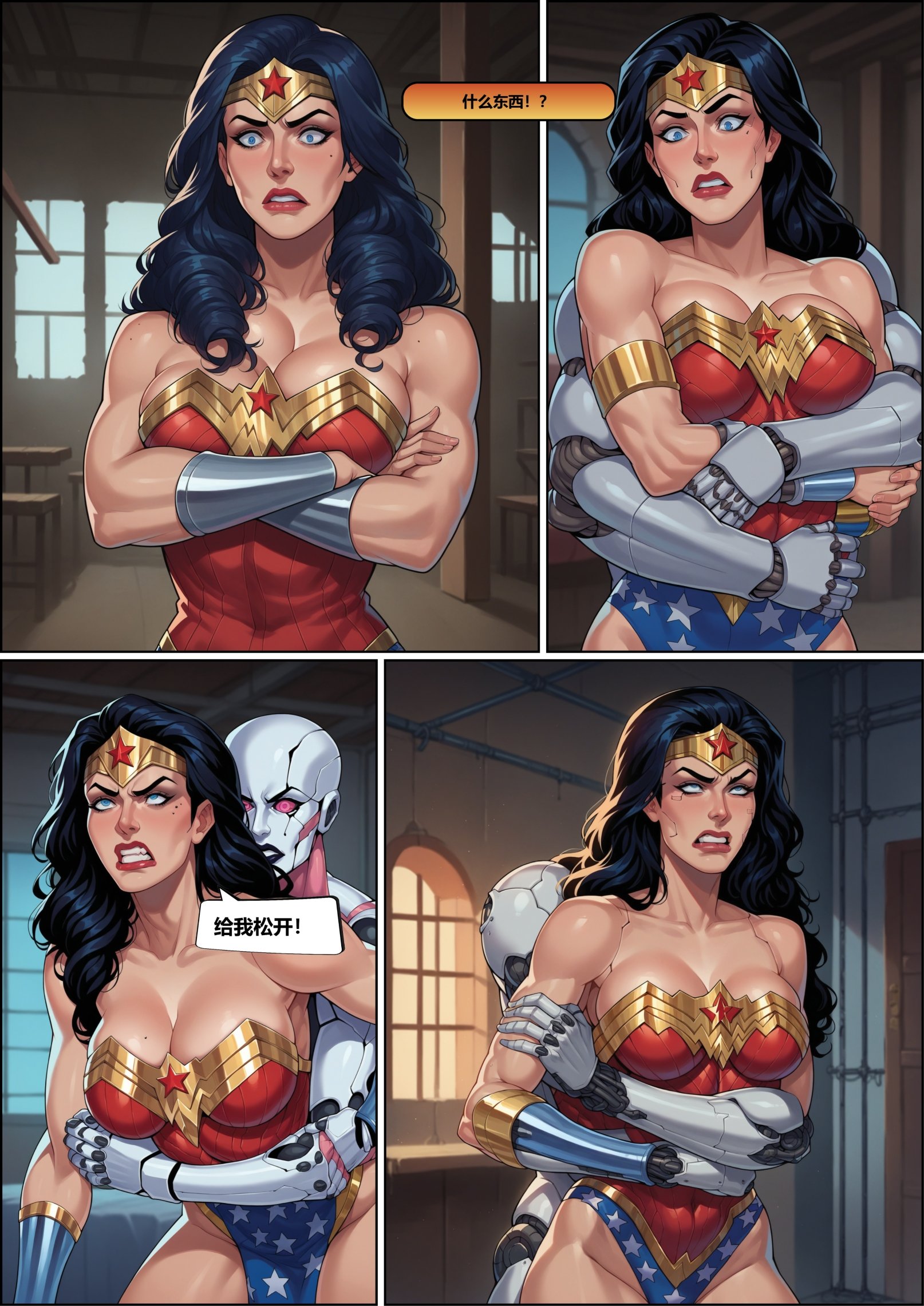 Wonder Woman with Goblins and Robots, 1. Wonder Woman with Goblins and Robots [Grazieeeee Adventure], page 5 of 28