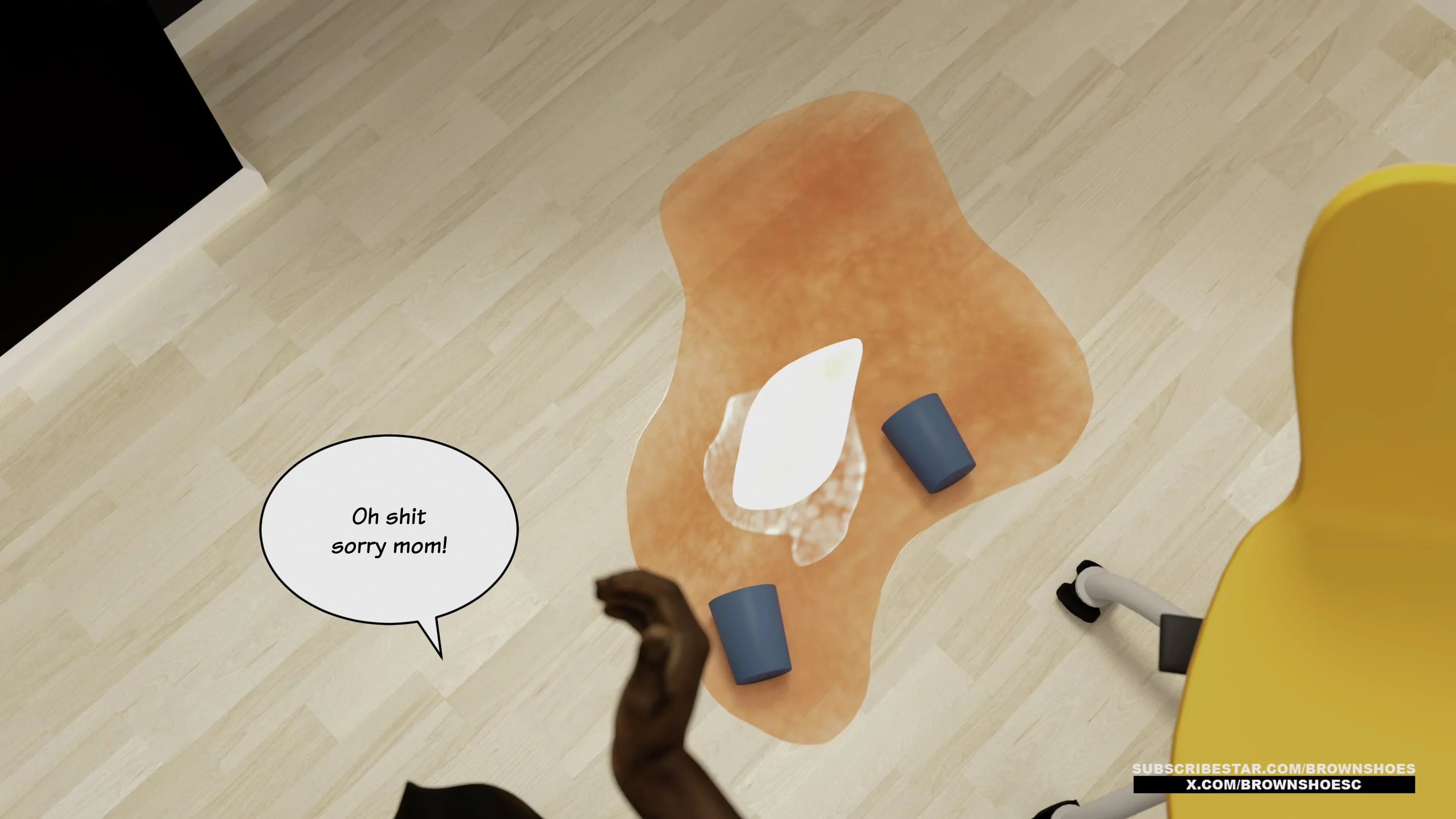 Blacked Home 11-12 [Brown Shoes], Blacked Home 13, page 22 of 84
