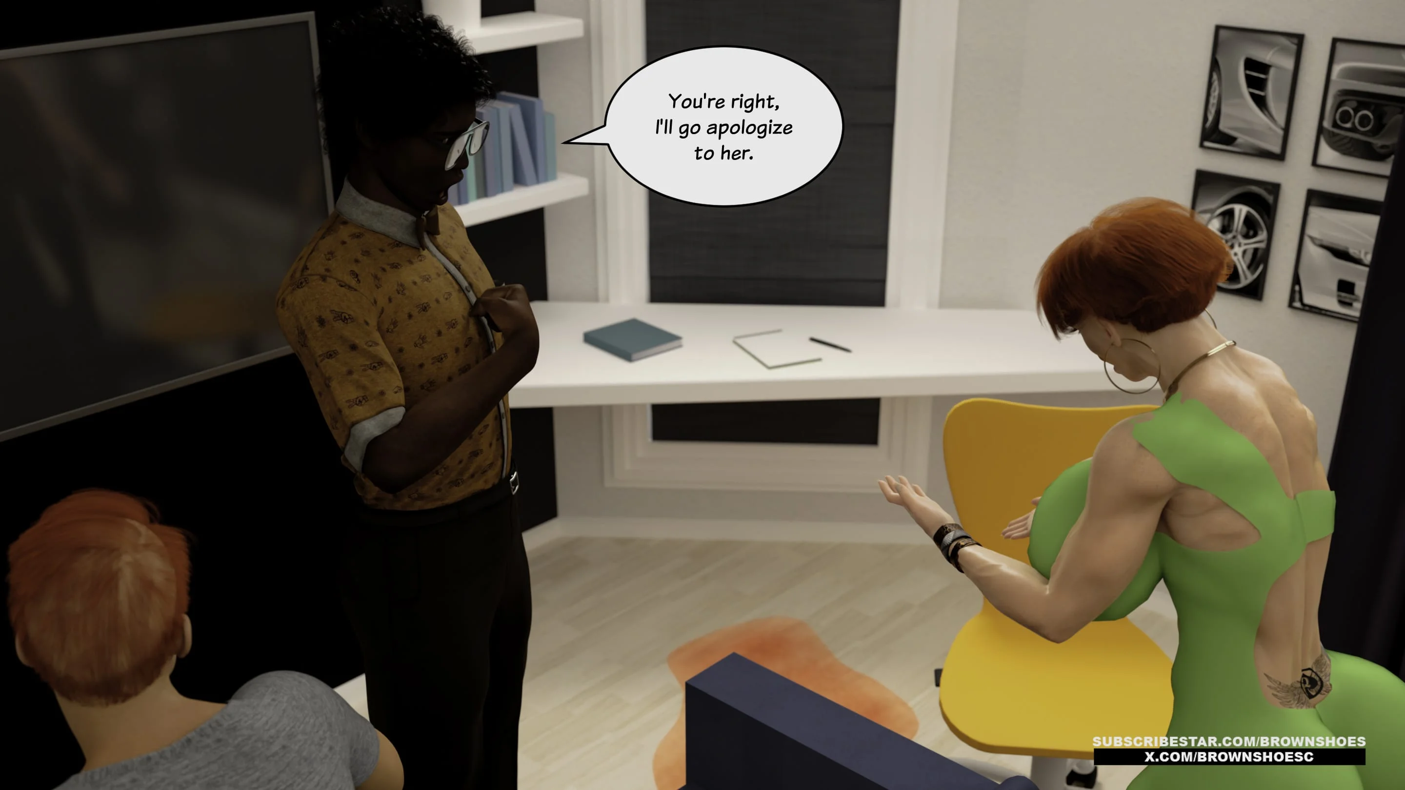 Blacked Home 11-12 [Brown Shoes], Blacked Home 13, page 24 of 84
