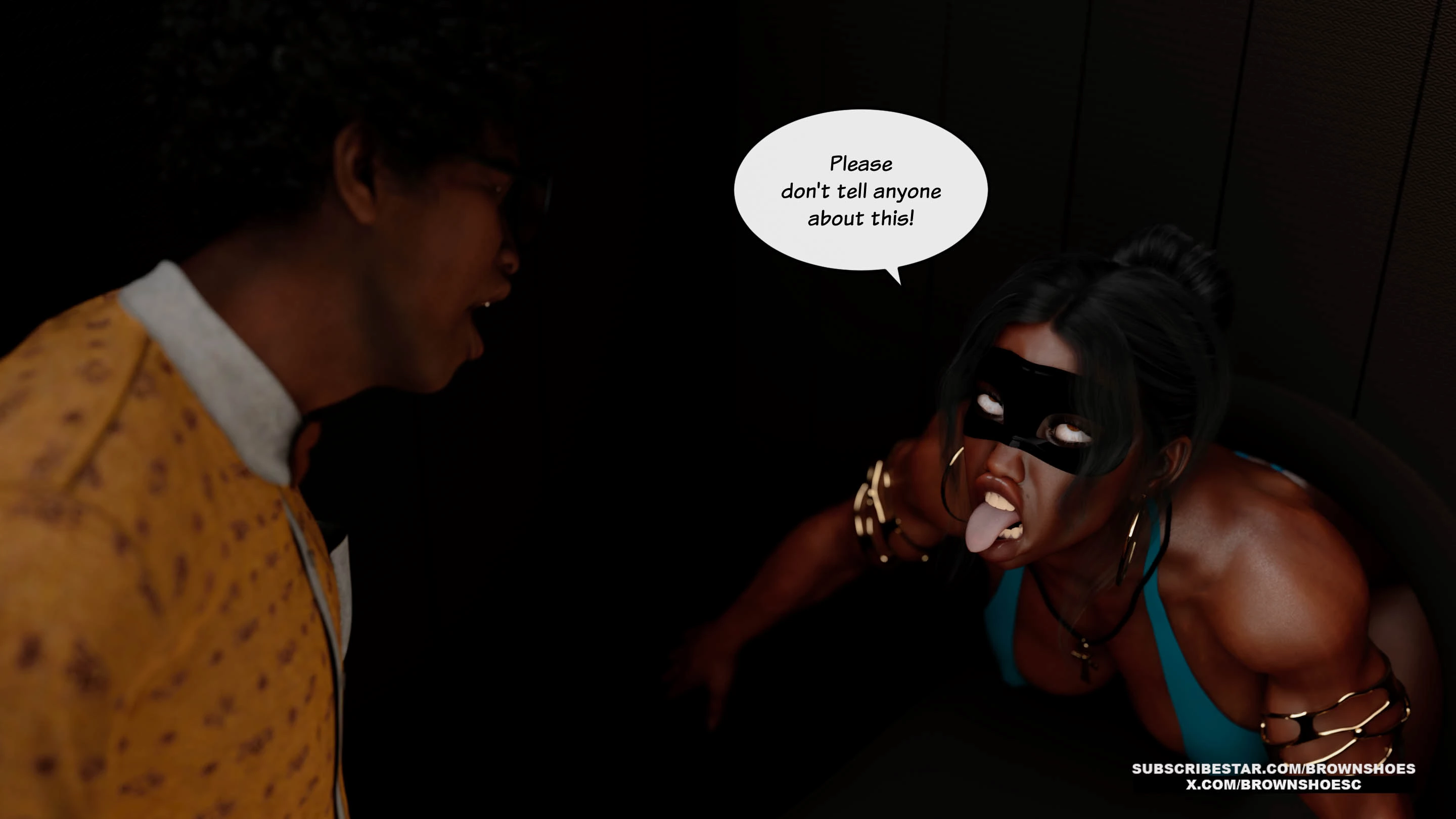 Blacked Home 11-12 [Brown Shoes], Blacked Home 11, page 43 of 64