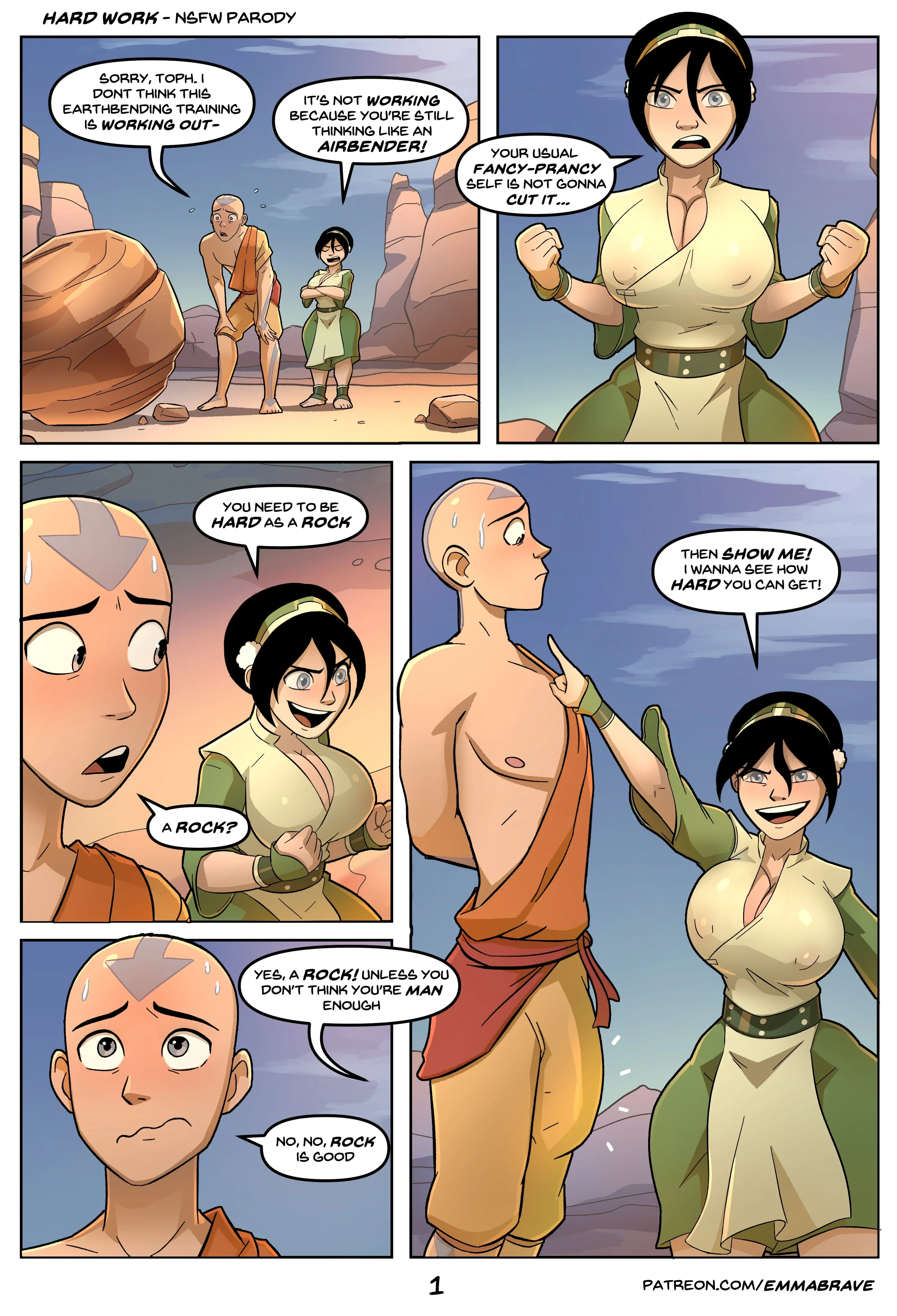 After Avatar [EmmaBrave], 4.5 . Hard Work - Chapter 4.5 (Avatar The Last Airbender), page 1 of 11