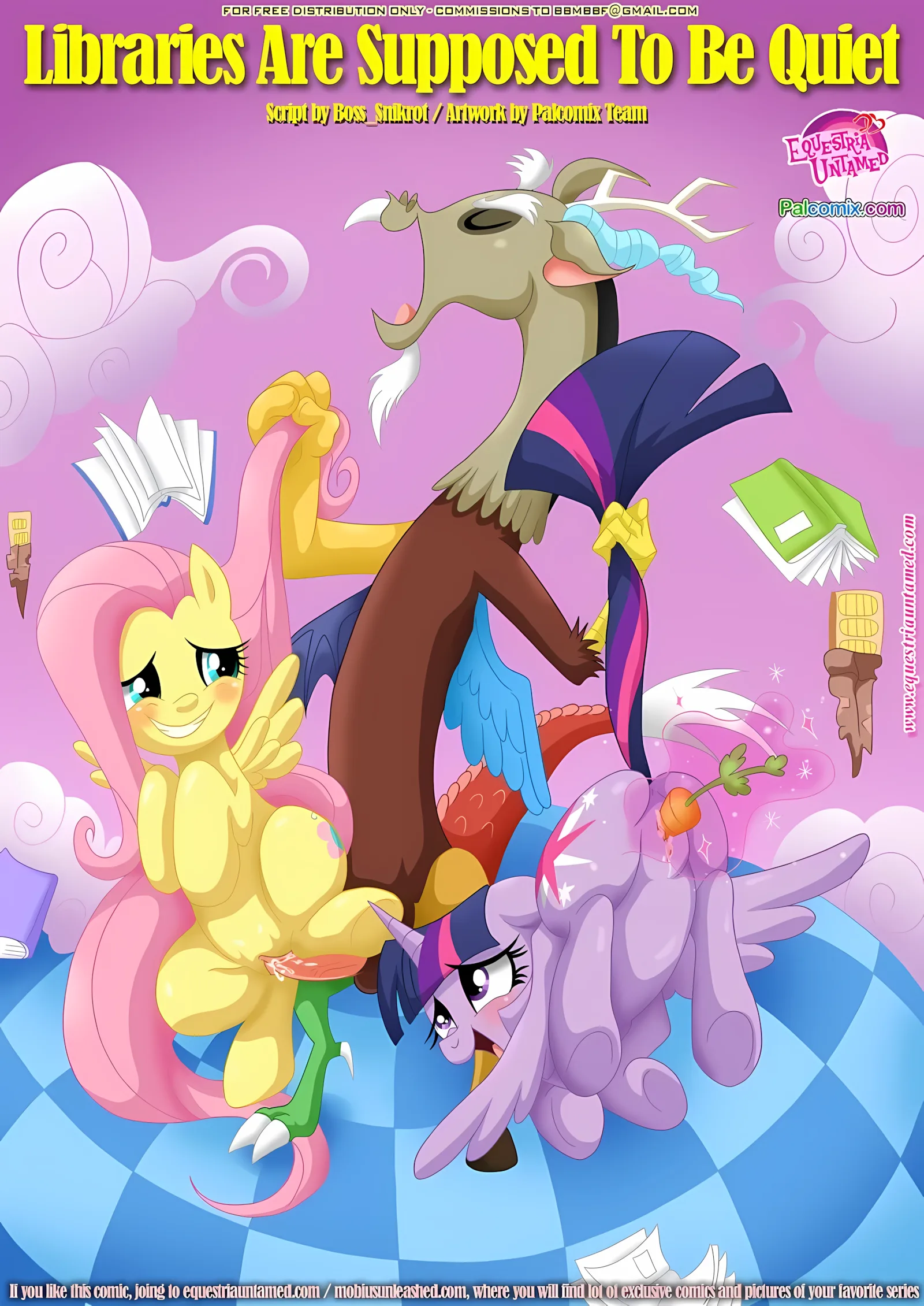 Libraries Are Supposed To Be Quiet (My Little Pony – Friendship Is Magic), 1 . Libraries Are Supposed To Be Quiet - (My Little Pony - Friendship Is Magic) [PalComix], page 1 of 17