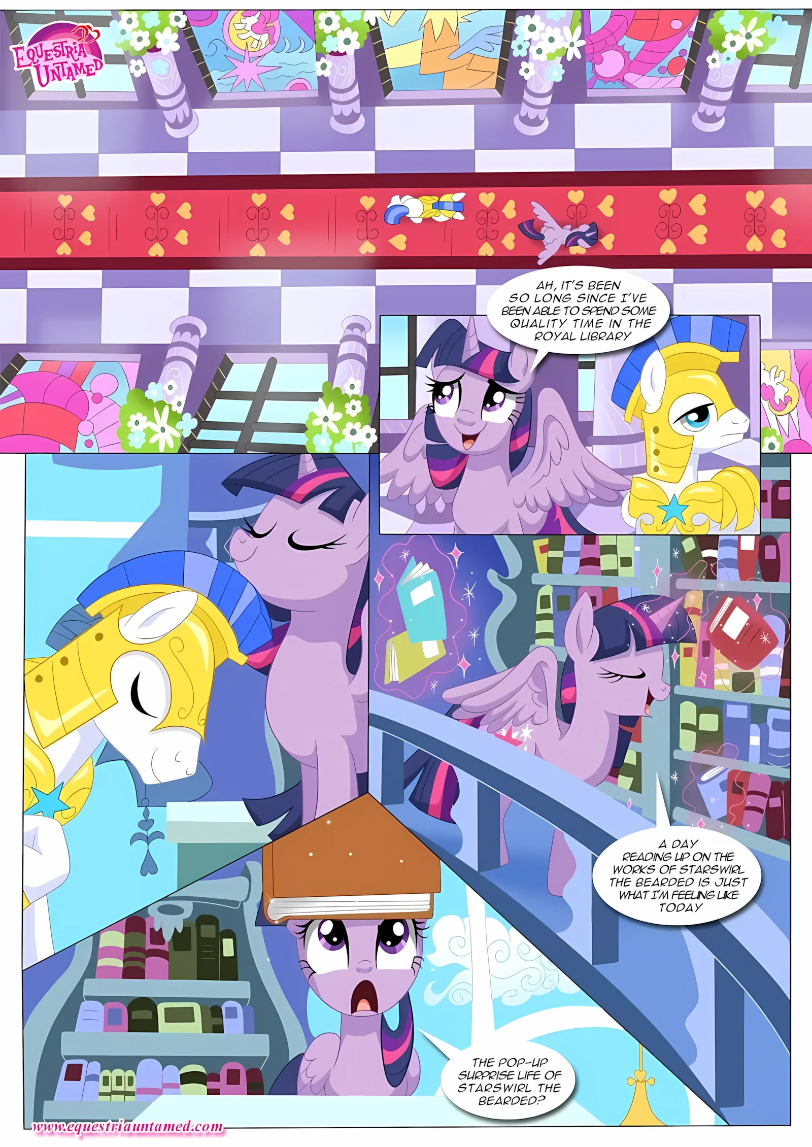 Libraries Are Supposed To Be Quiet (My Little Pony – Friendship Is Magic), 1 . Libraries Are Supposed To Be Quiet - (My Little Pony - Friendship Is Magic) [PalComix], page 2 of 17