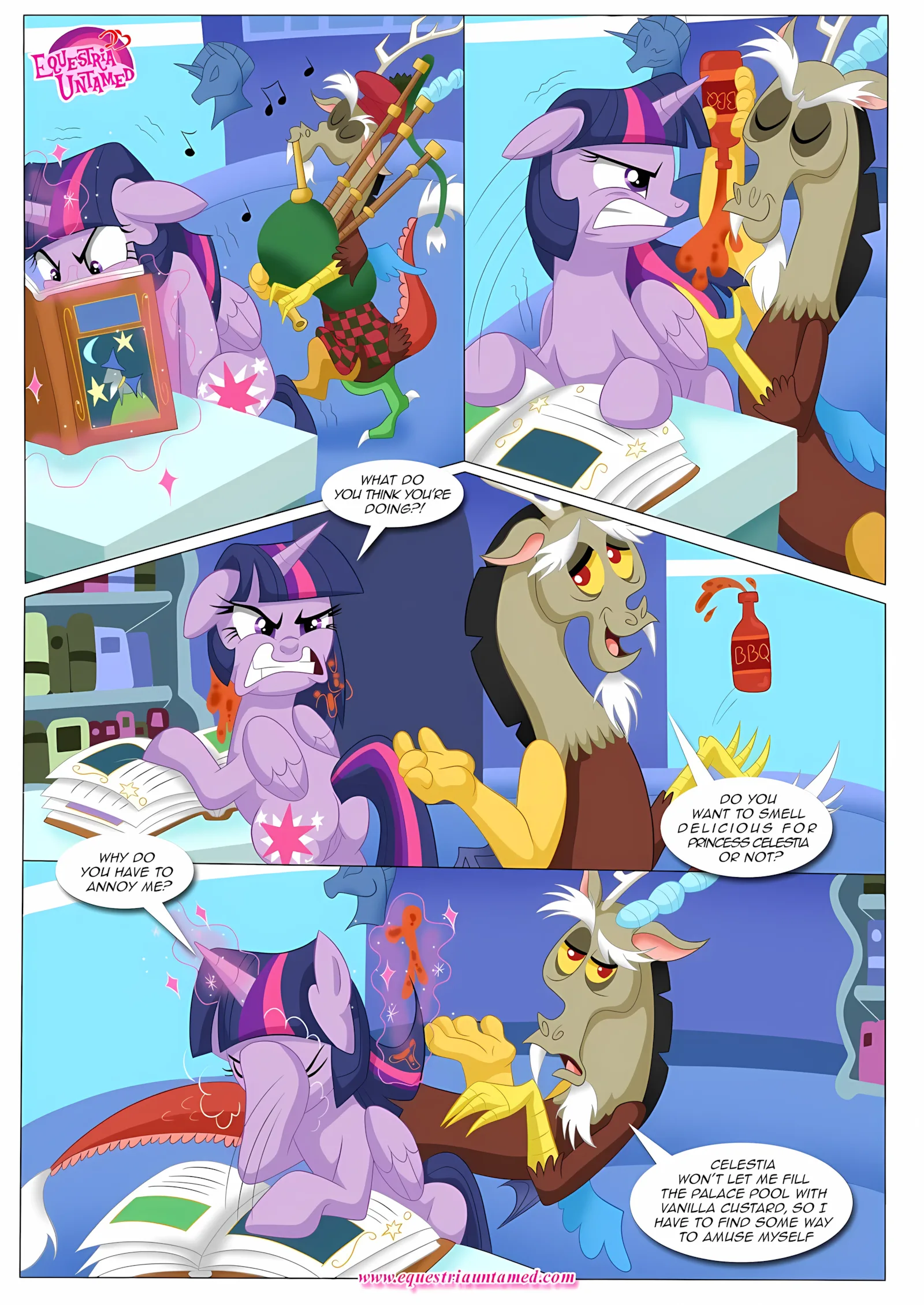 Libraries Are Supposed To Be Quiet (My Little Pony – Friendship Is Magic), 1 . Libraries Are Supposed To Be Quiet - (My Little Pony - Friendship Is Magic) [PalComix], page 4 of 17