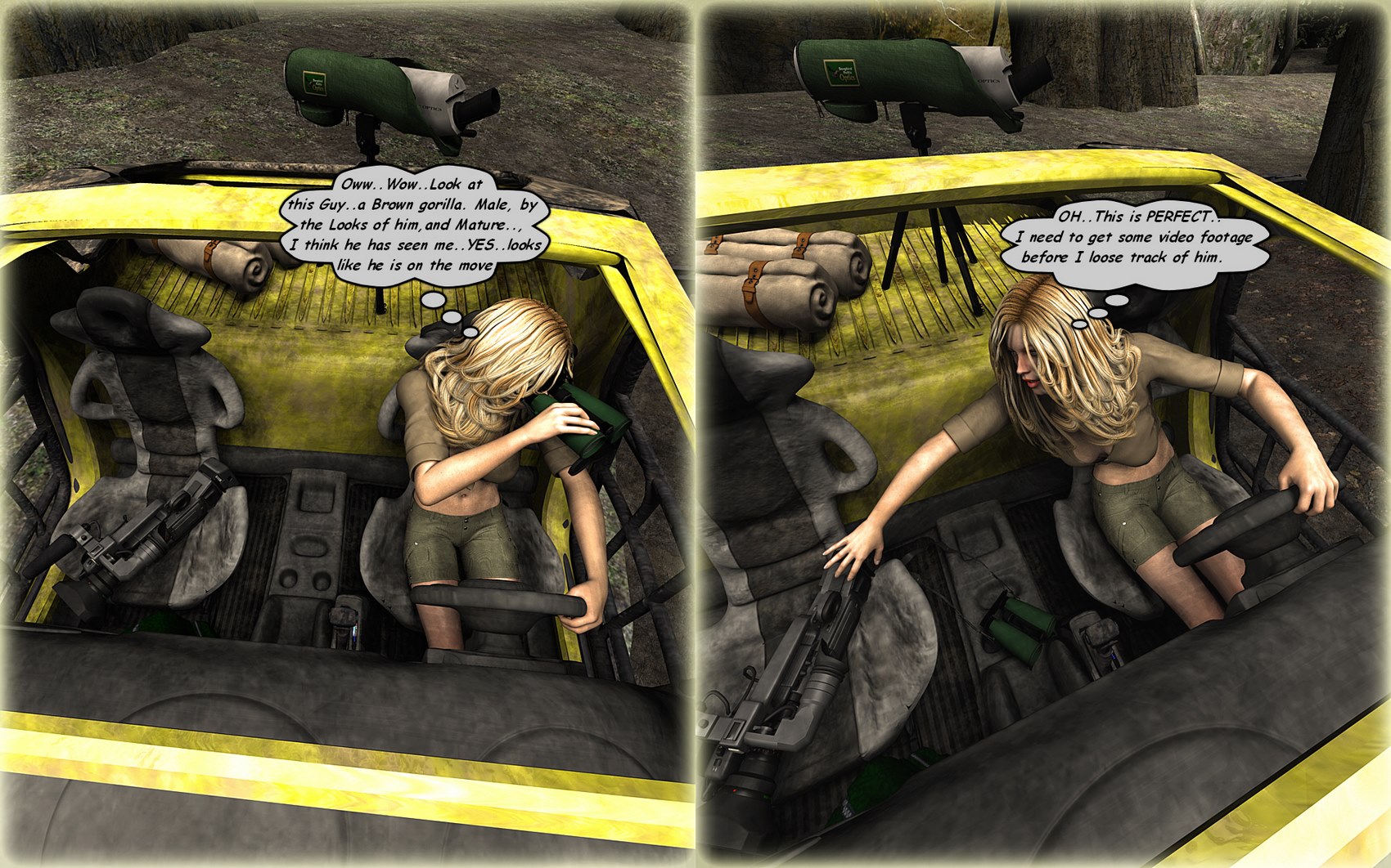 Lisa Cartwright’s: Gorilla’s In The Mist [DarkSoul3D], Lisa Cartwright's: Gorilla's In The Mist, page 4 of 45