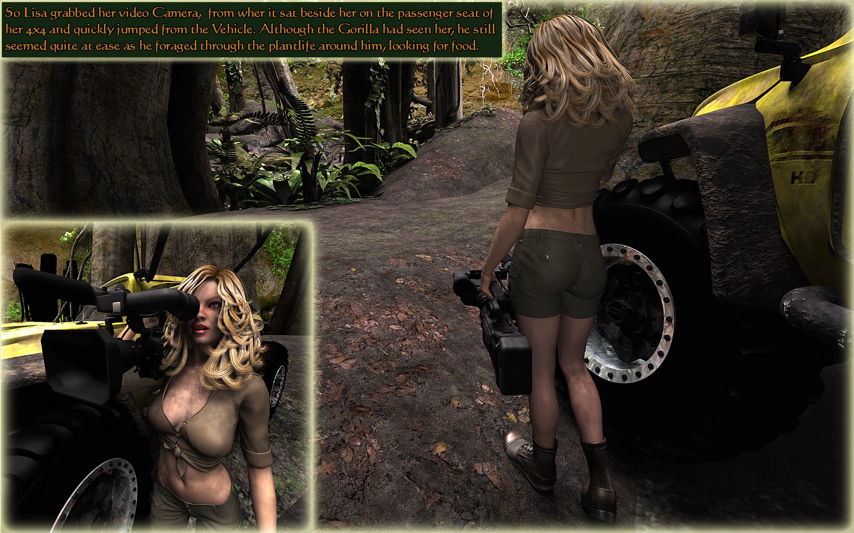 Lisa Cartwright’s: Gorilla’s In The Mist [DarkSoul3D], Lisa Cartwright's: Gorilla's In The Mist, page 5 of 45