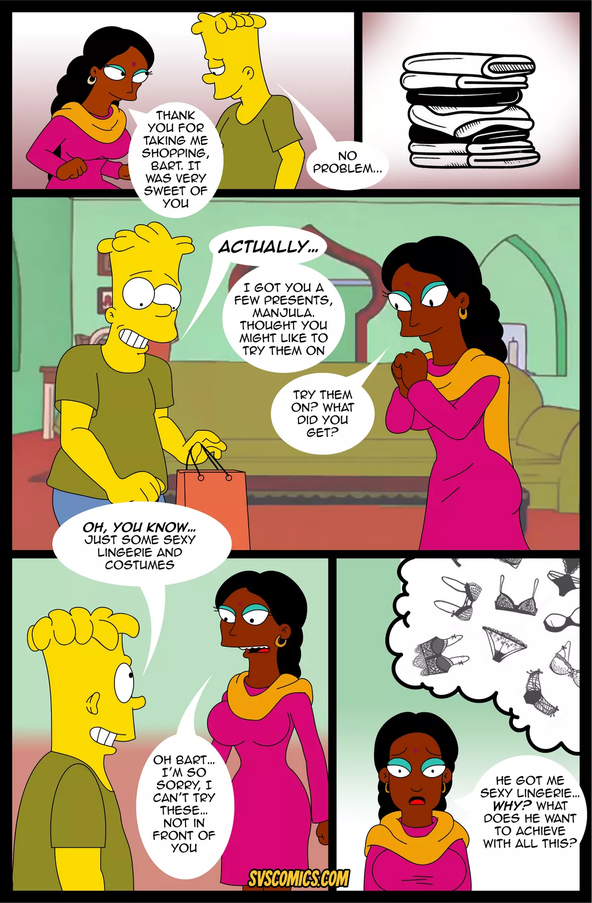 Manjula’s Little Secret [The Simpsons], 1. Manjula's Little Secret - Chapter 1, page 5 of 32
