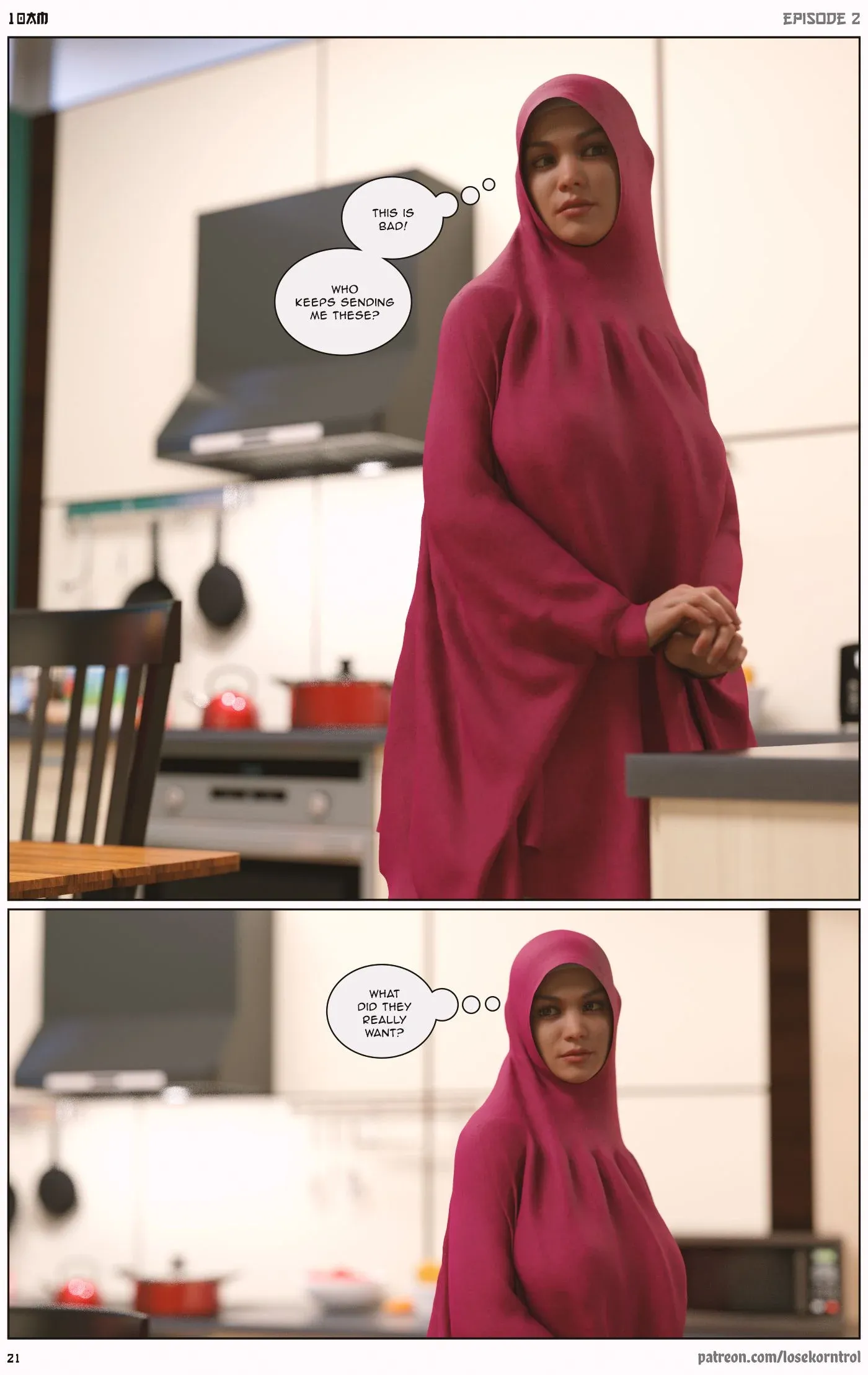 10 AM, 2 . 10 AM - Chapter 2 [LoseKorntrol, Hijab 3DX], page 21 of 50
