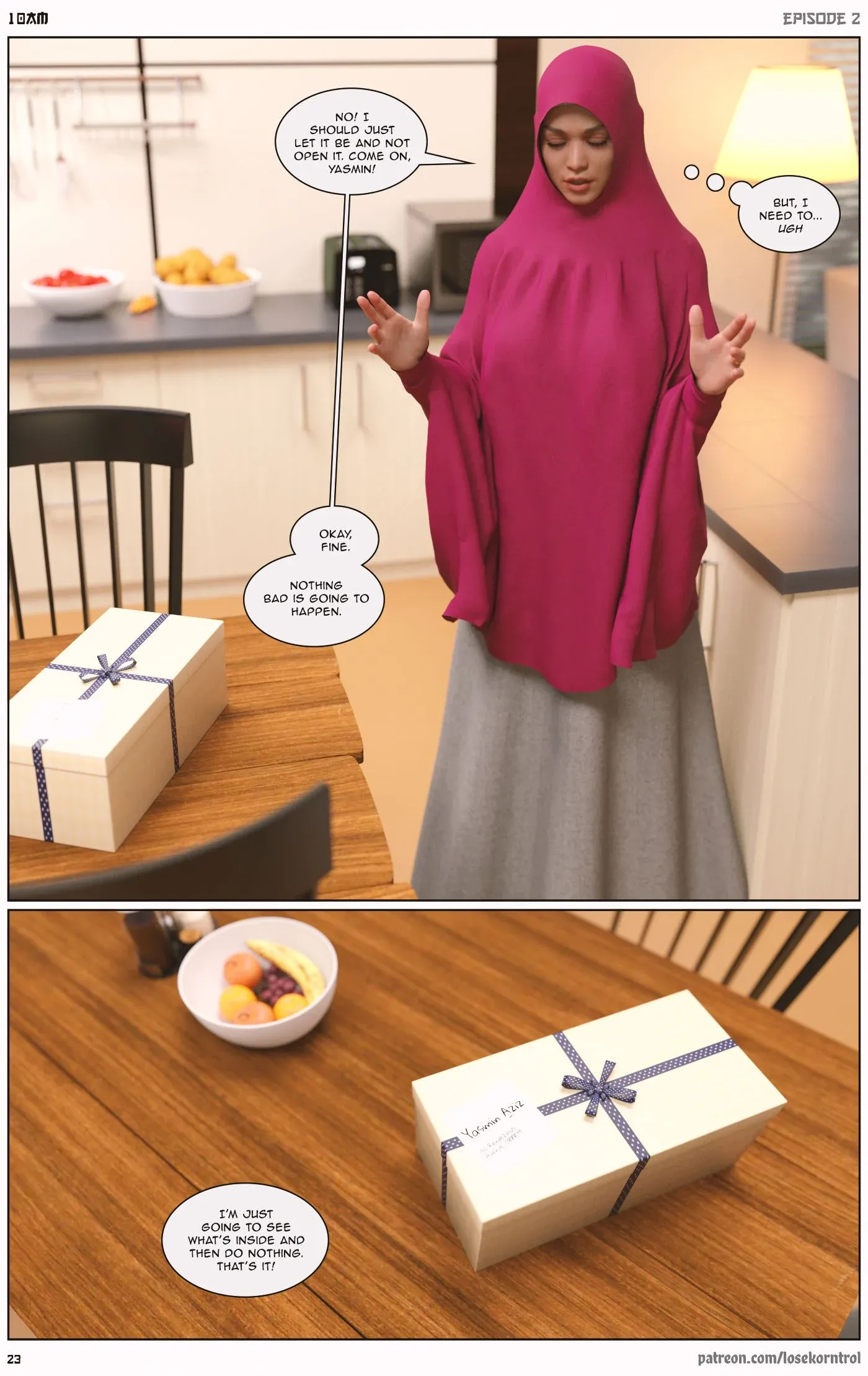 10 AM, 2 . 10 AM - Chapter 2 [LoseKorntrol, Hijab 3DX], page 23 of 50