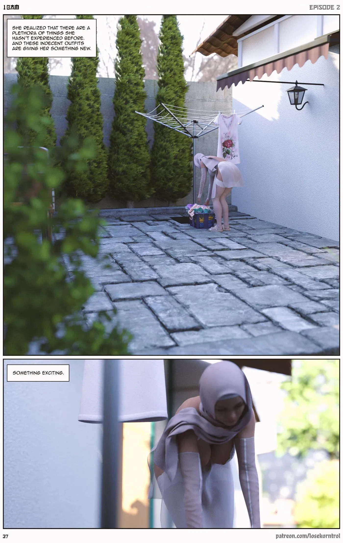 10 AM, 2 . 10 AM - Chapter 2 [LoseKorntrol, Hijab 3DX], page 37 of 50