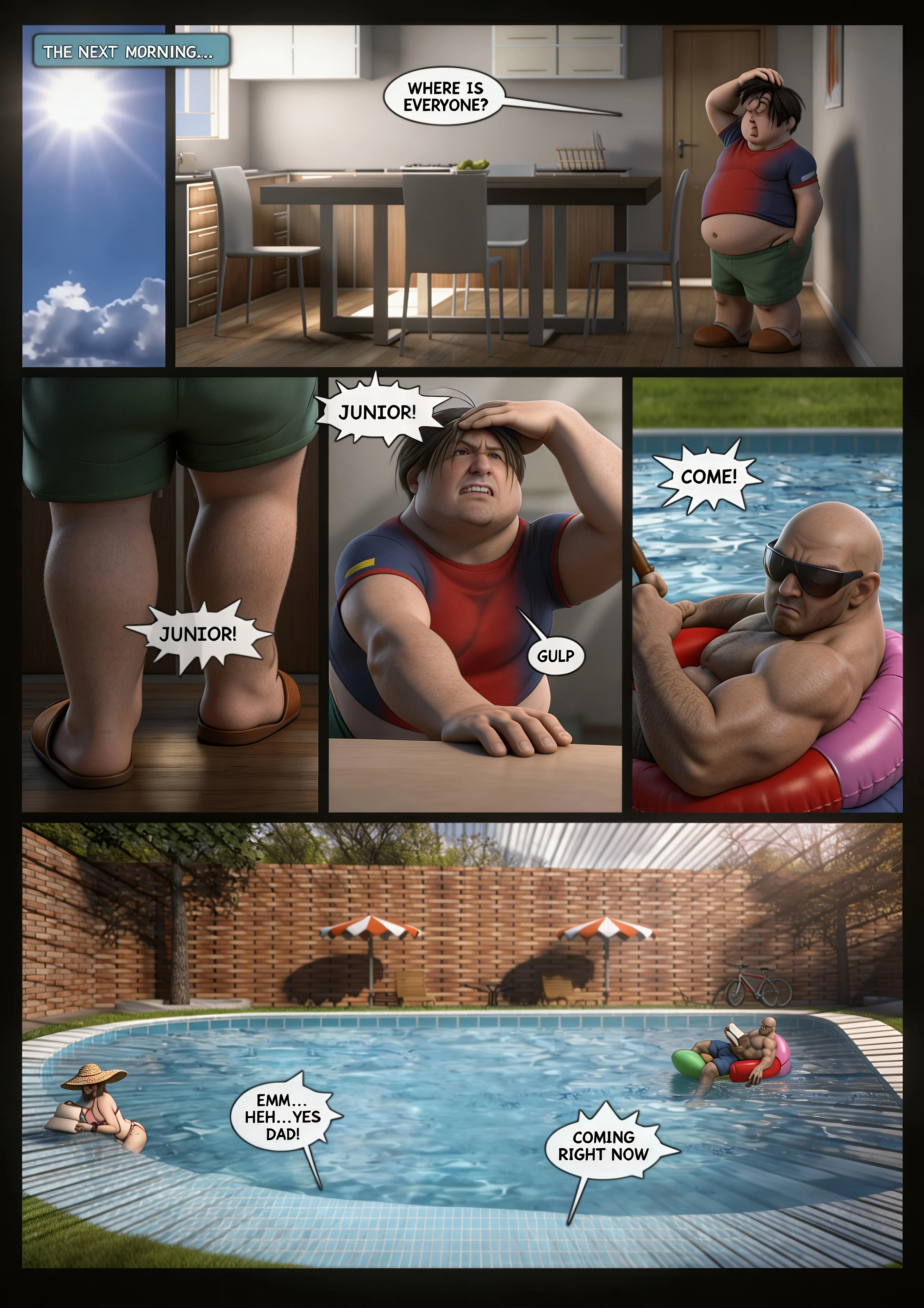Milftoon – No internet (AI Remastered), 1. No internet - Part 1 (AI Gen), page 6 of 19
