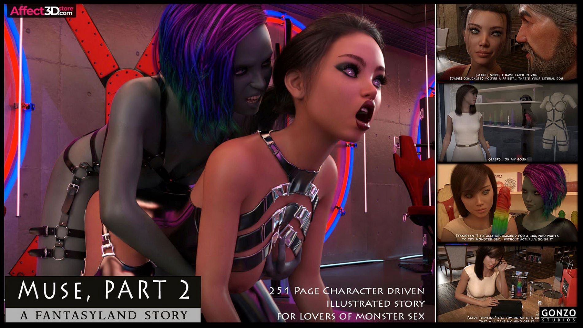 Muse – A Fantasyland Story [Sexy3DComics | Gonzo], Muse – A Fantasyland Story 1, page 140 of 150
